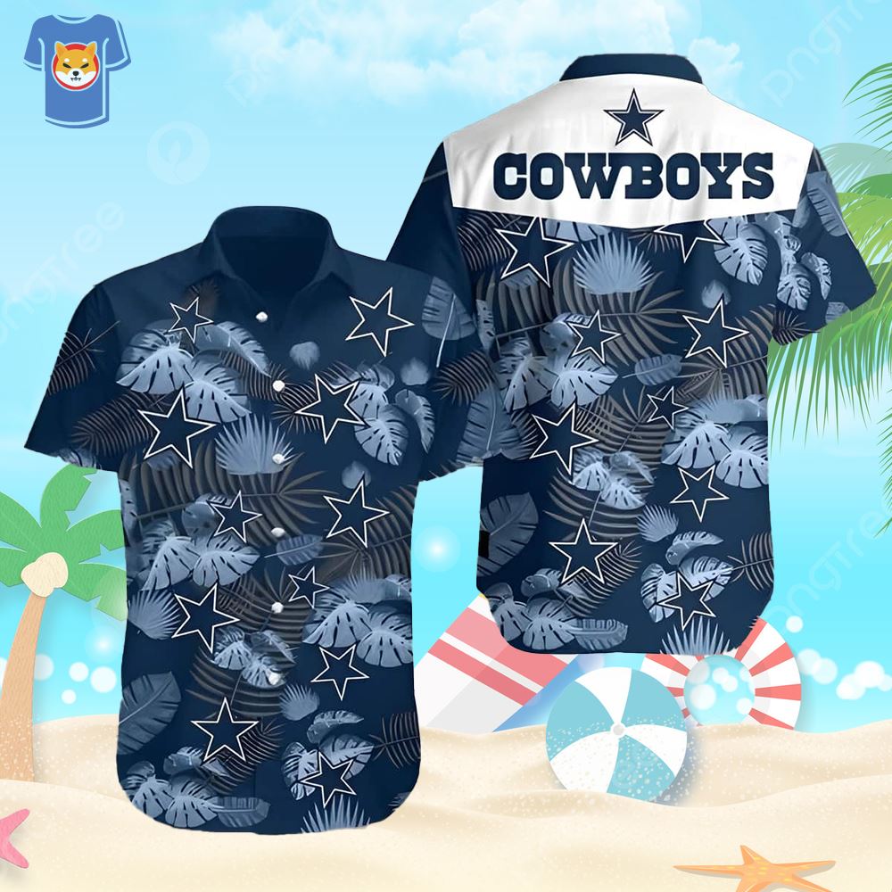 Dallas Cowboys Hawaiian Button Up Shirt - Shibtee Clothing