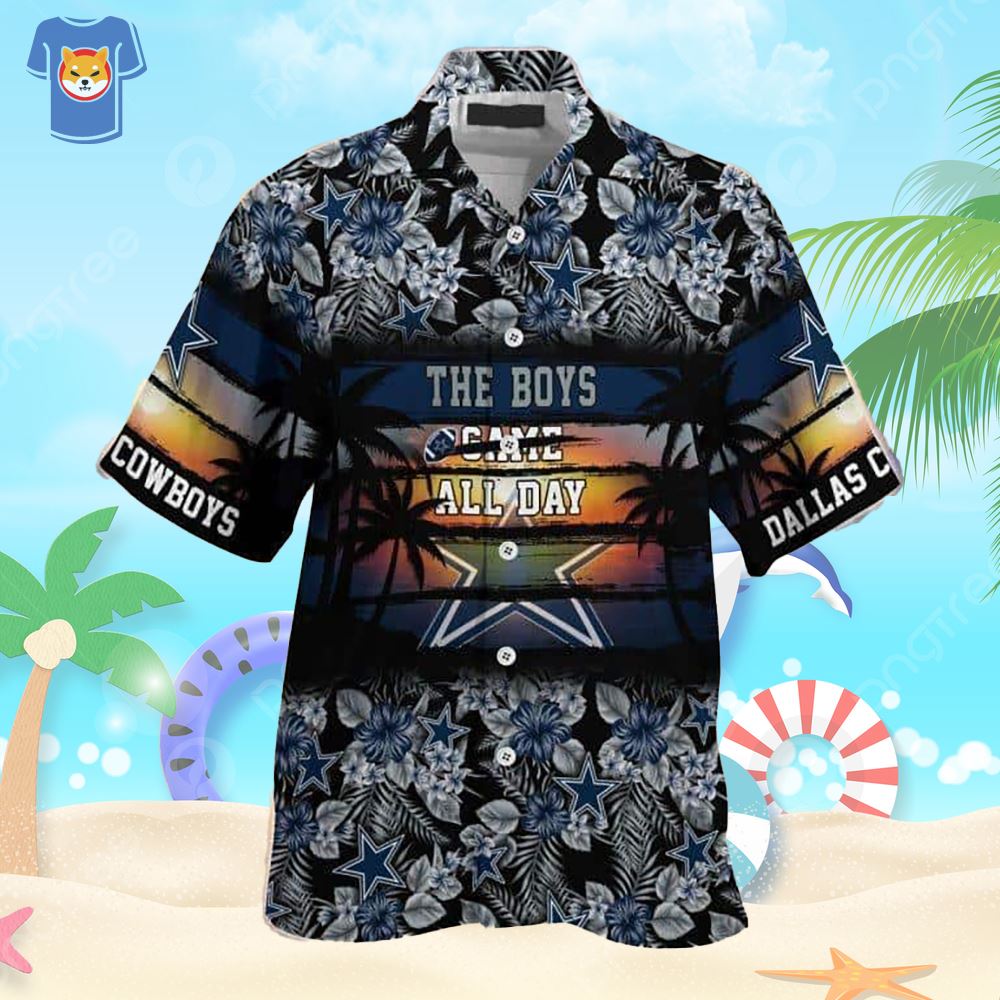 Dallas Cowboys NFL Hawaiian Shirt Custom Sunsets Aloha Shirt