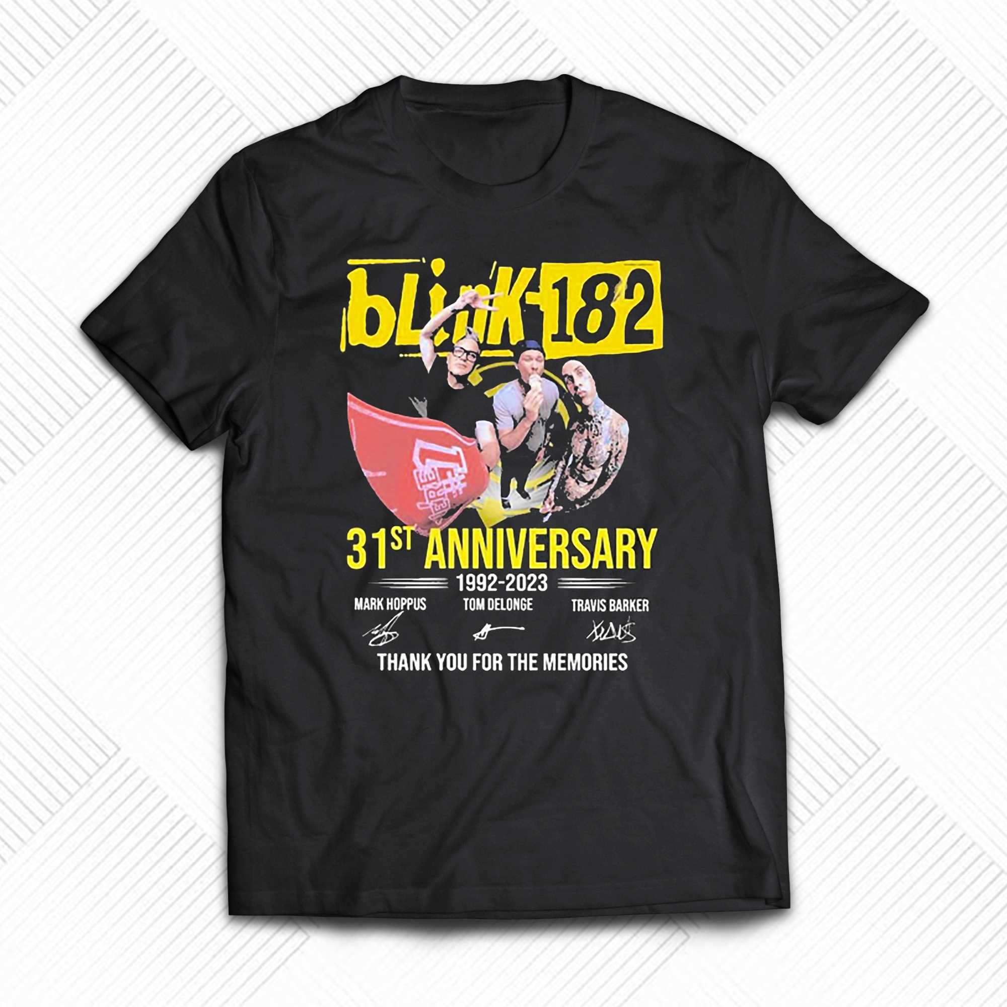 31st anniversary 1992 2023 Blink 182 thank you for the memories