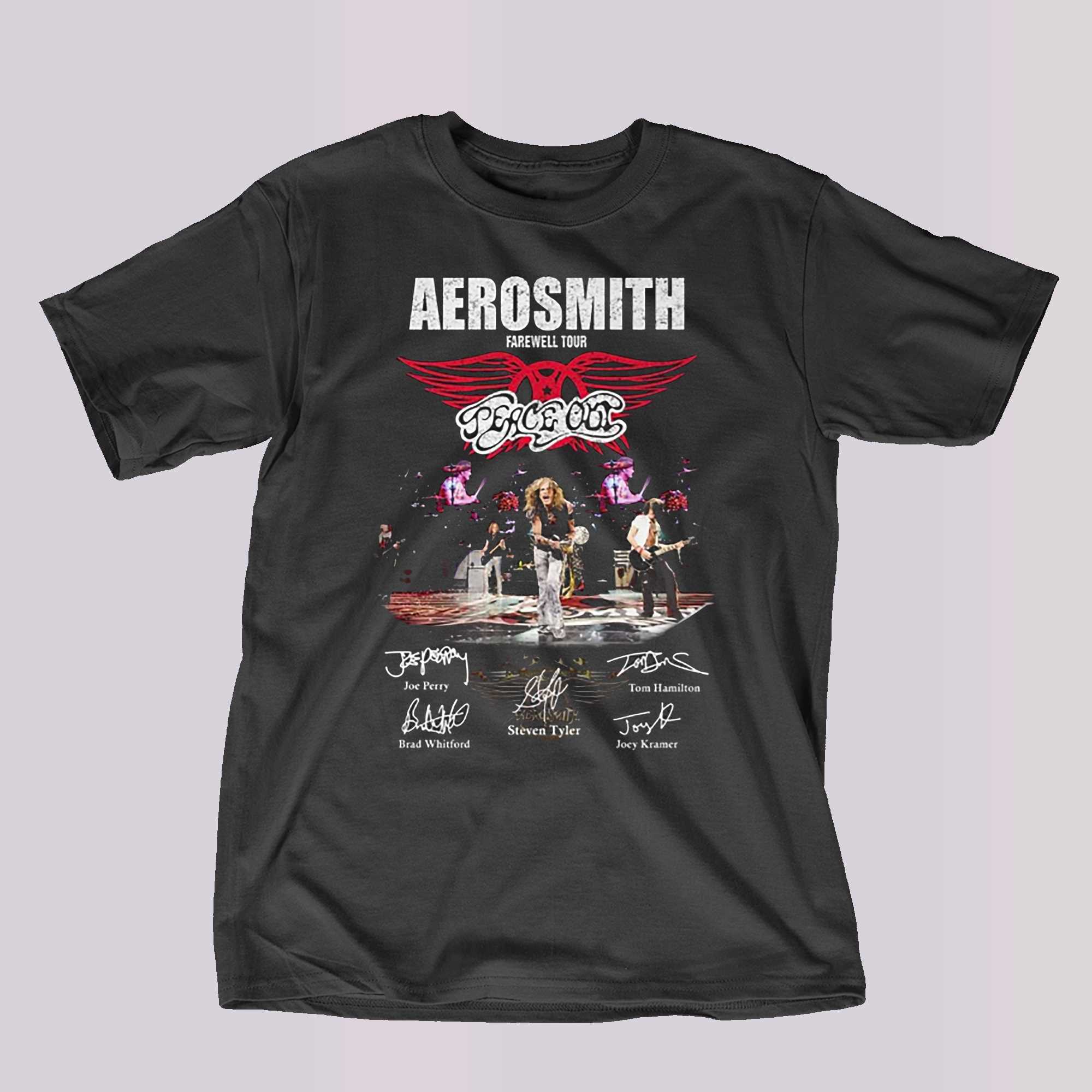 Aerosmith Farewell Tour Shirt Hard Rock Shirt Rock And Roll Shirt