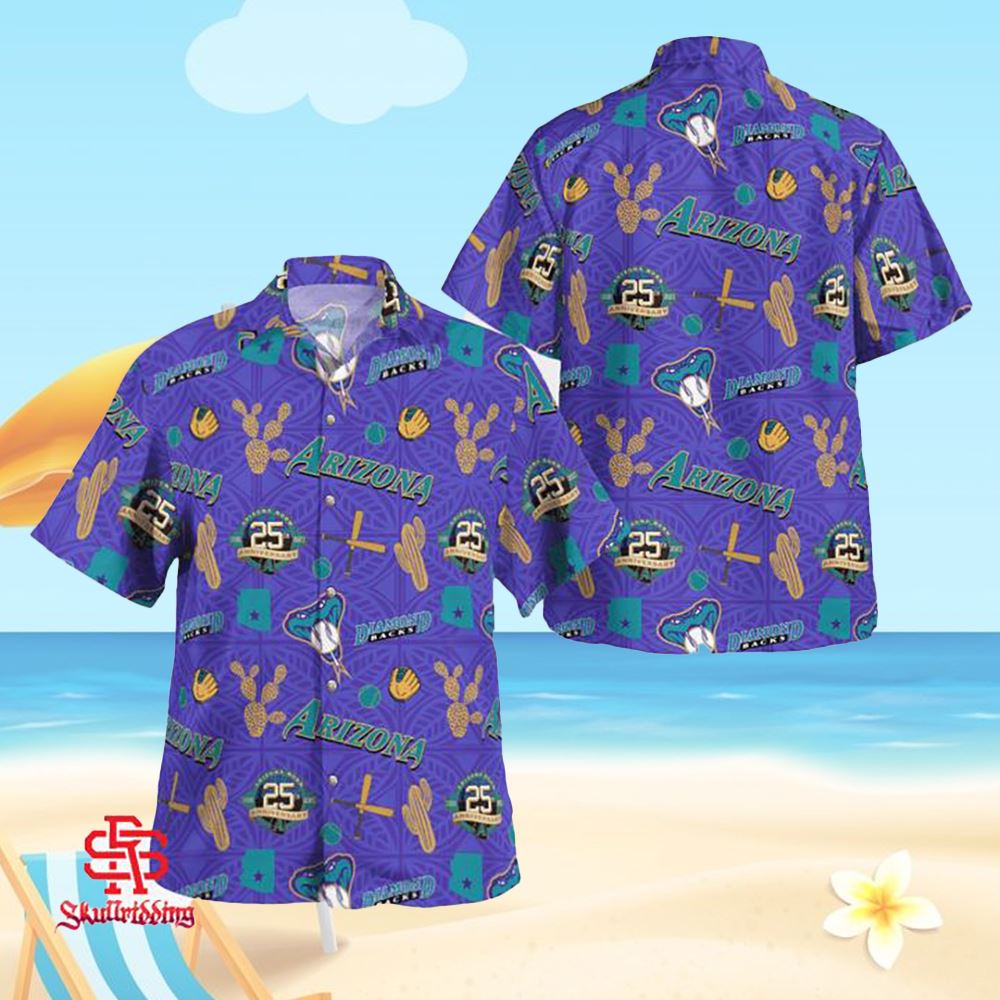 Arizona Diamondbacks MLB Hawaiian Shirt Sun Rays Aloha Shirt