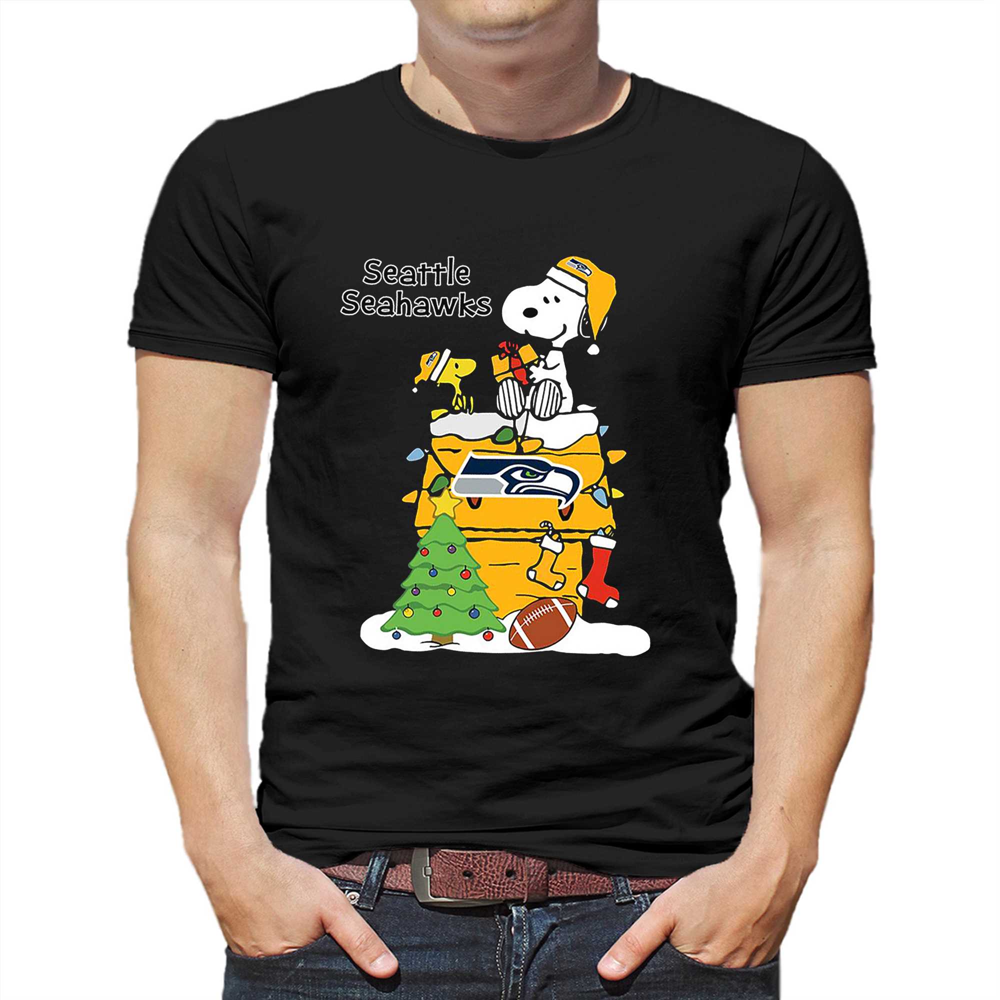 Christmas Snoopy Seattle Seahawks Shirt