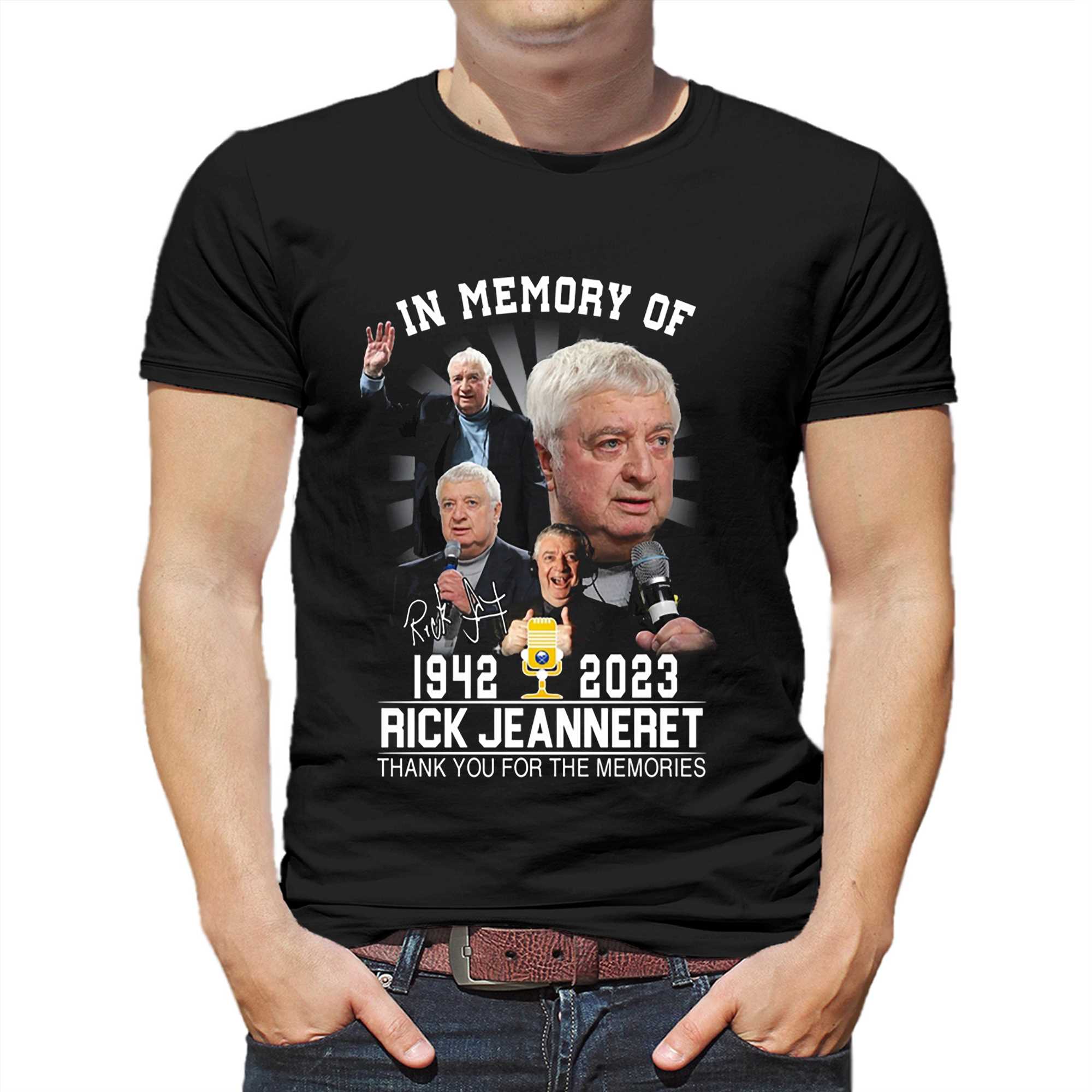 Rick Jeanneret 1942 – 2023 Thank You For The Memories T-shirt