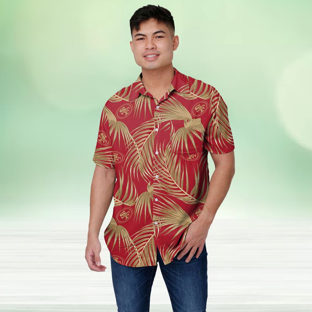 San Francisco 49ers Hawaiian Button Up Shirt - Shibtee Clothing