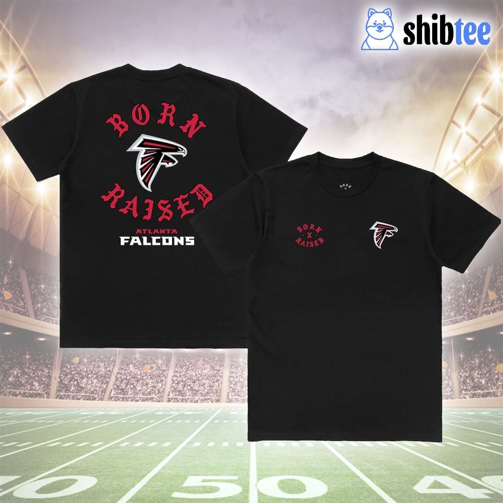 Atlanta Falcons Born X Raised Unisex T-shirt - Shibtee Clothing