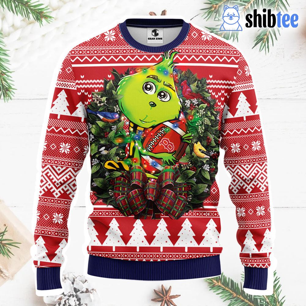 Grinch Boston Red Sox Red Ugly Sweater - T-shirts Low Price