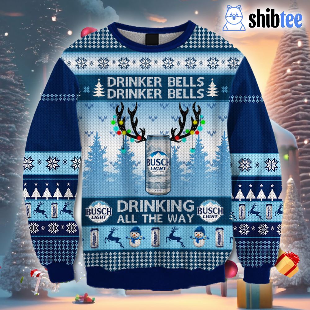 Busch Beer Classic Ugly Christmas Sweater