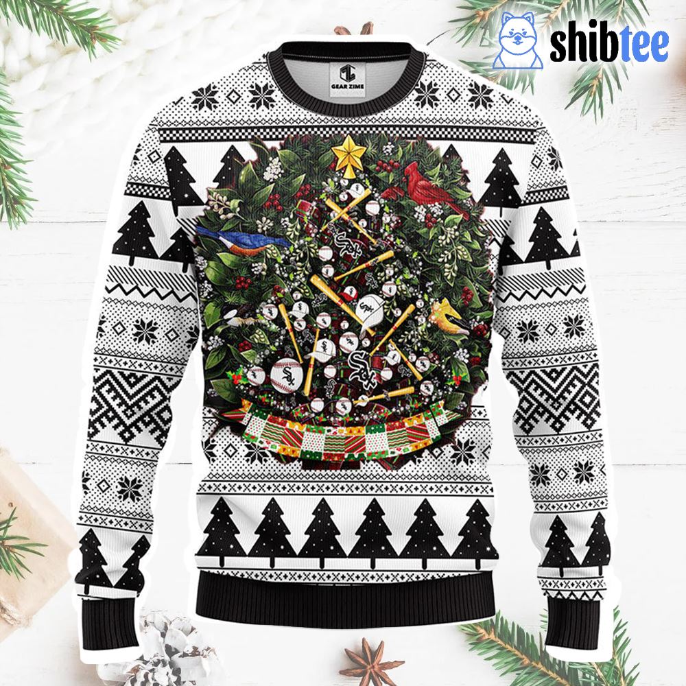 Chicago Cubs Tree Ugly Christmas Fleece Sweater - Shibtee Clothing