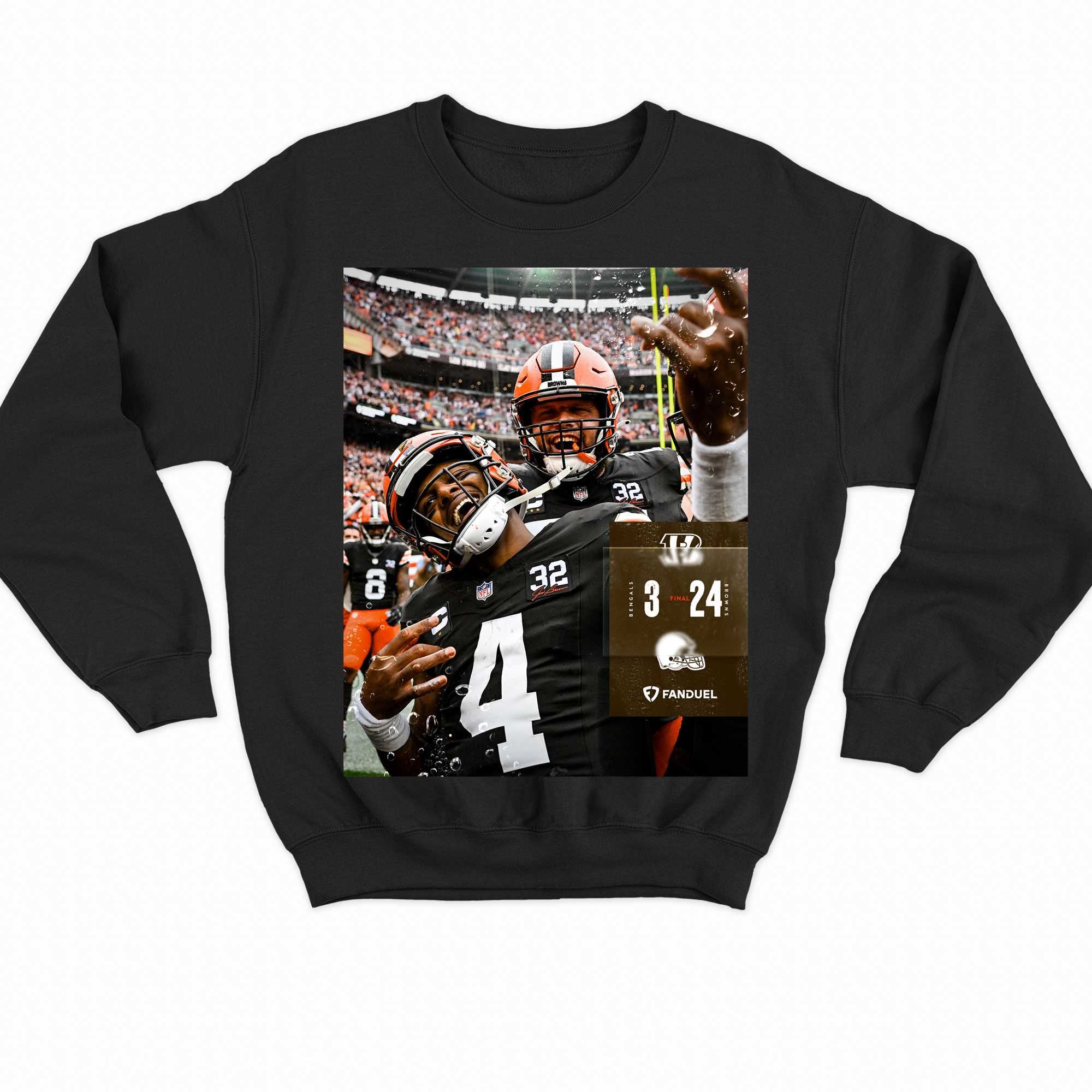 Cleveland Browns Final Score 24 3 Bengals T-shirt - Shibtee Clothing