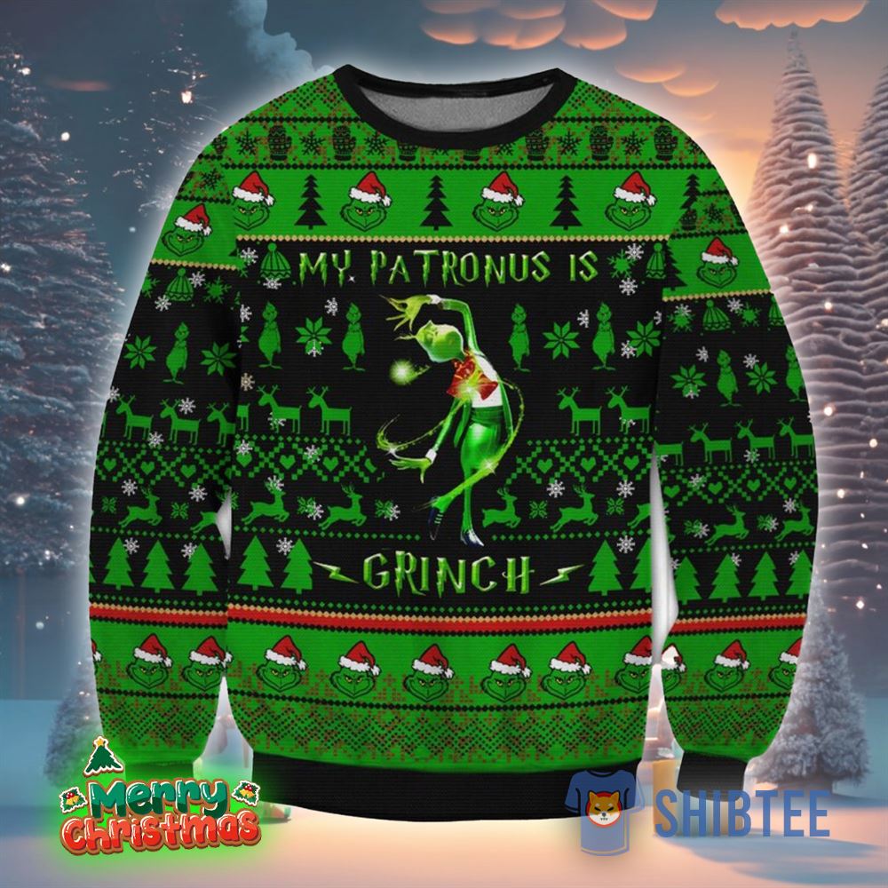 Grinch Patronus Ugly Sweater Christmas Gift For Men And Women 
