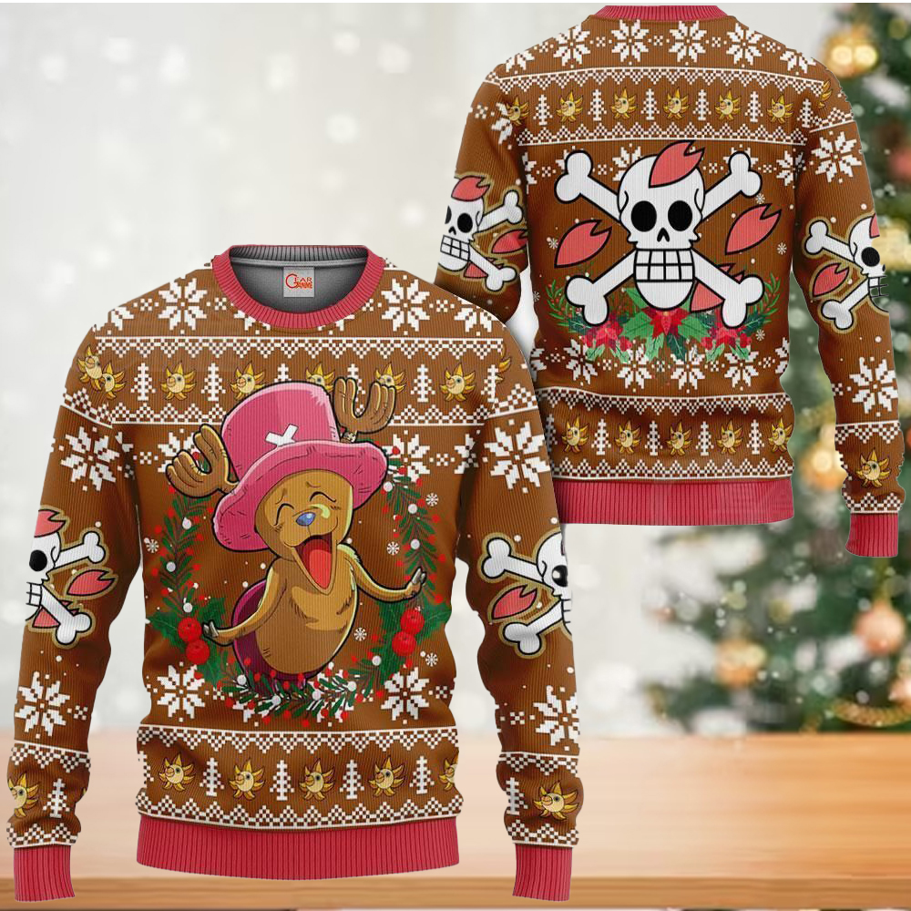 Going Merry Christmas One Piece Ugly Christmas Sweater - Anime Ape