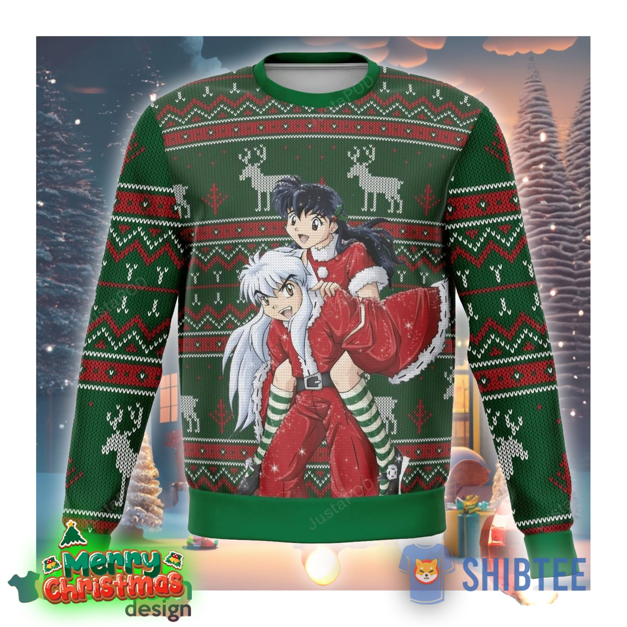 Inuyasha Anime Kagome 9 Christmas Aop 3d Sweater 