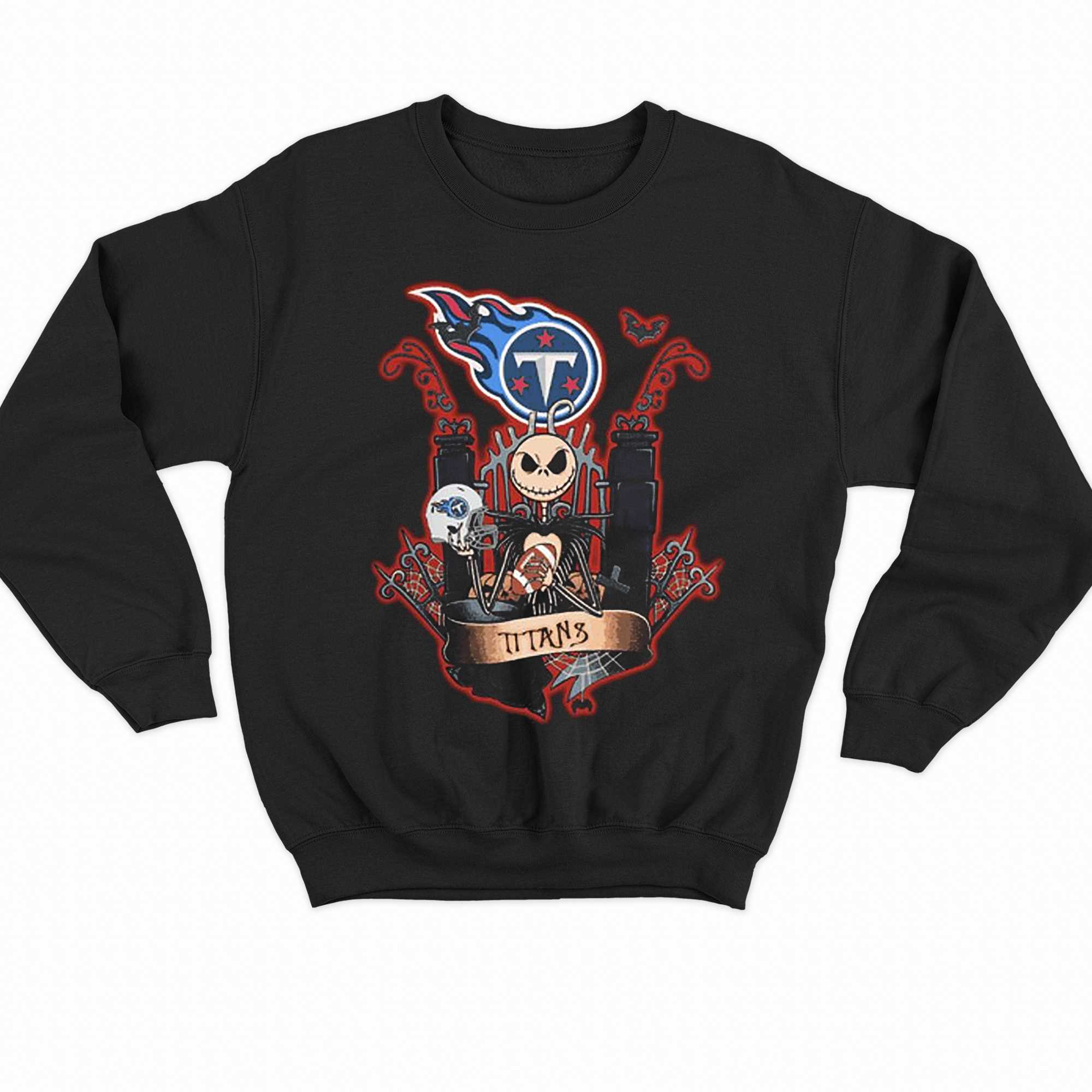 Jack Skellington Halloween Tennessee Titans Fan Unisex T-shirt