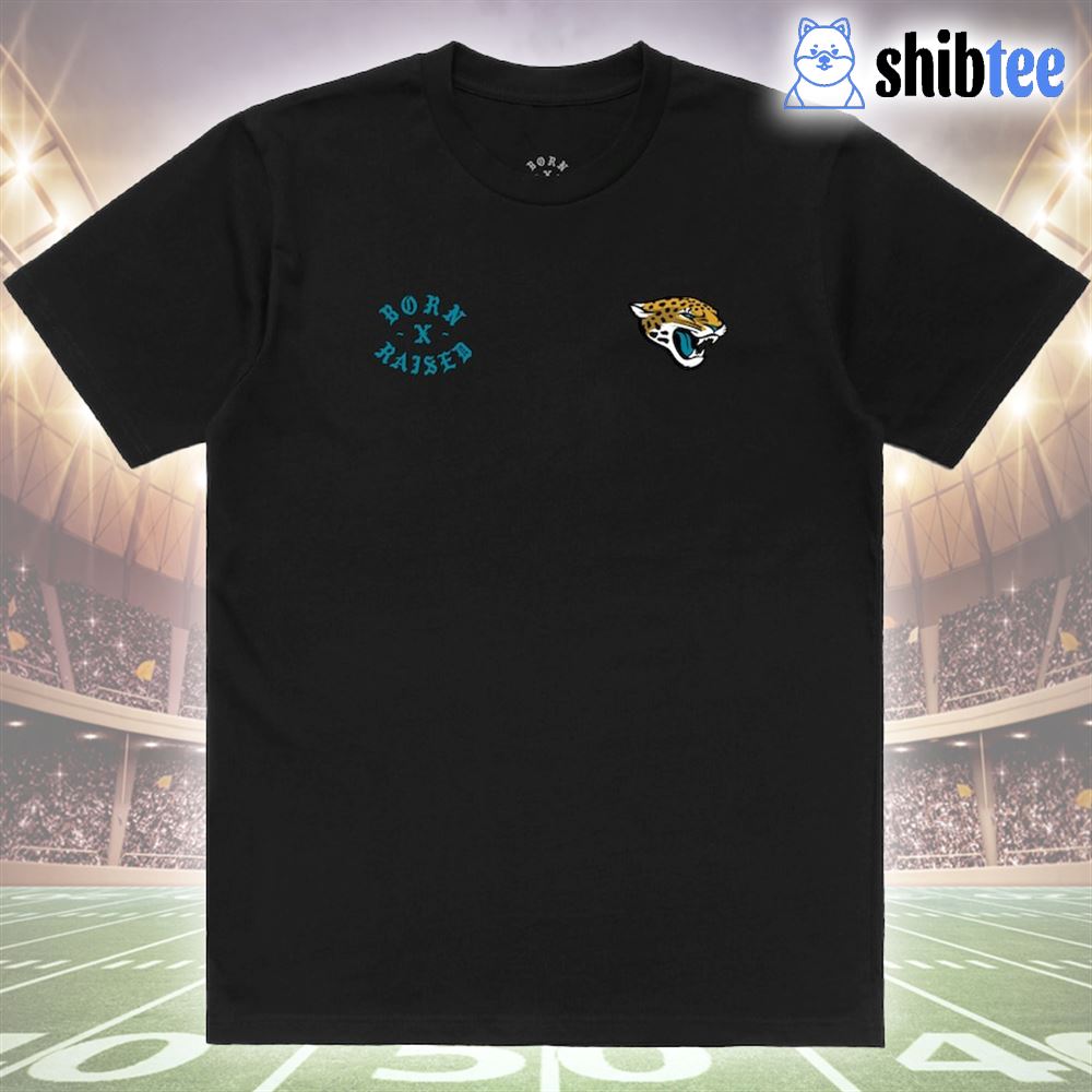 Jacksonville Jaguars Born X Raised Unisex T-shirt - Shibtee Clothing