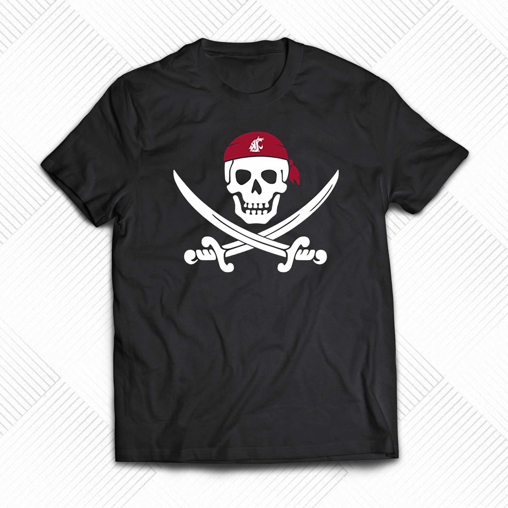 Jake Dickert Wearing Wsu Golf Pirate Skull T-shirt - Shibtee Clothing
