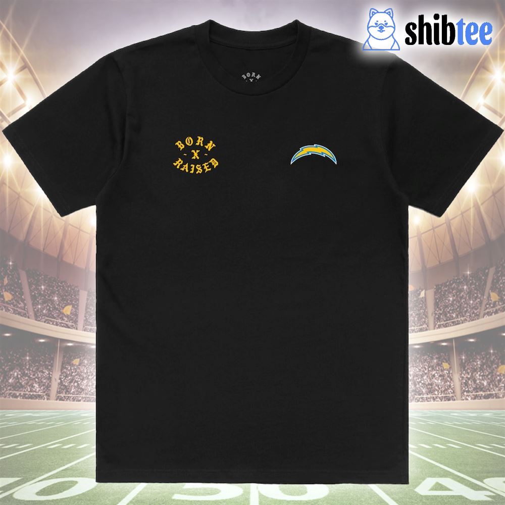 Los Angeles Chargers Born X Raised Unisex T-shirt - Shibtee Clothing