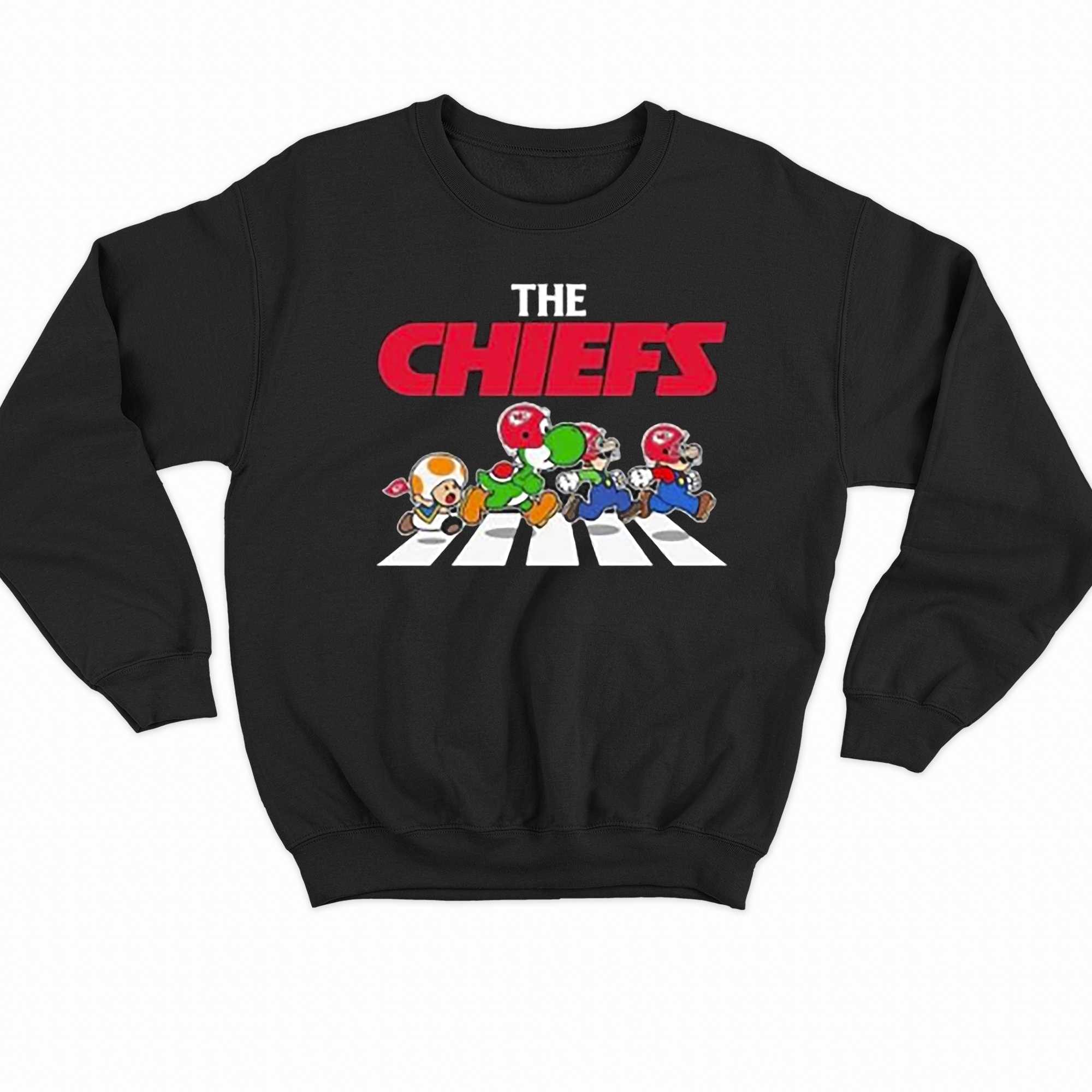 Mario Bros Abbey Road The Kansas City Chiefs Football Logo T-shirt -  Shibtee Clothing