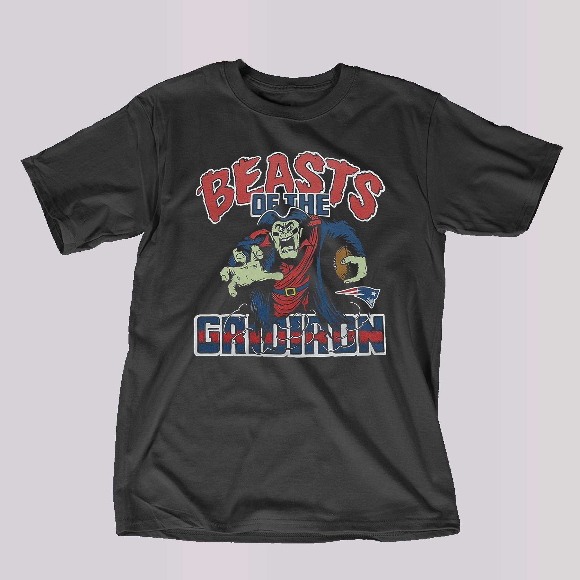 Official new England Patriots Beasts Of The Gridiron T-Shirts