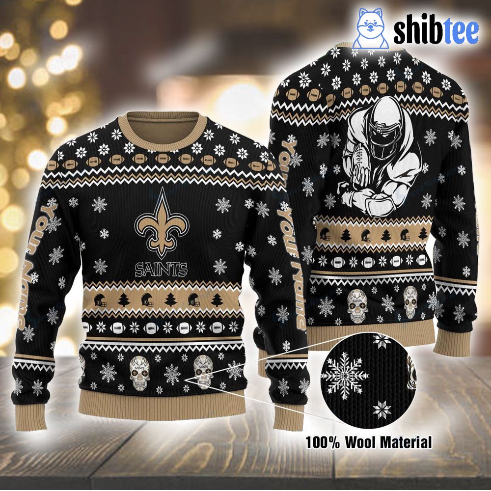 new orleans saints ugly christmas sweater