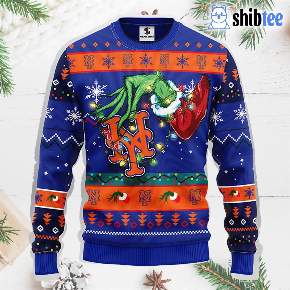Grinch York Mets Ugly Sweater - T-shirts Low Price