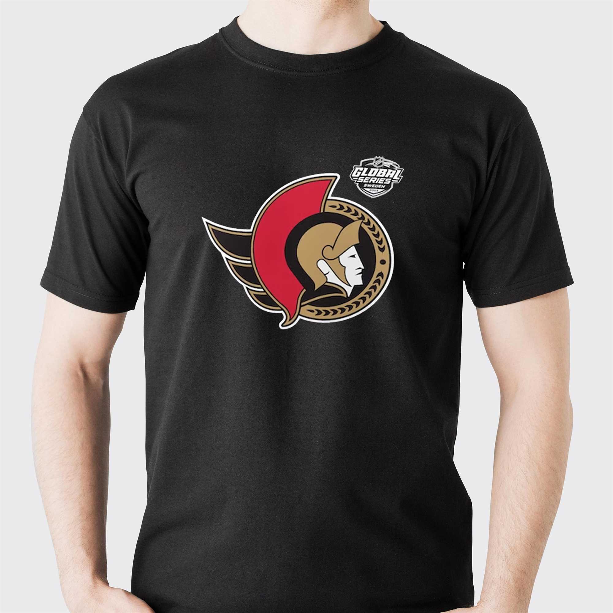 Ottawa Senators Fanatics Branded 2023 Nhl Global Series Logo T-shirt