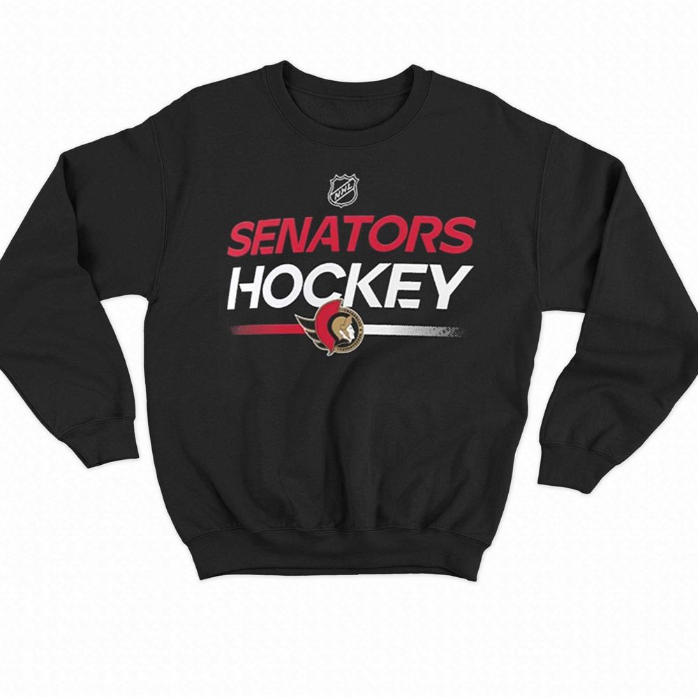 Ottawa Senators Fanatics Branded Youth Authentic Pro Pullover Hoodie - Black