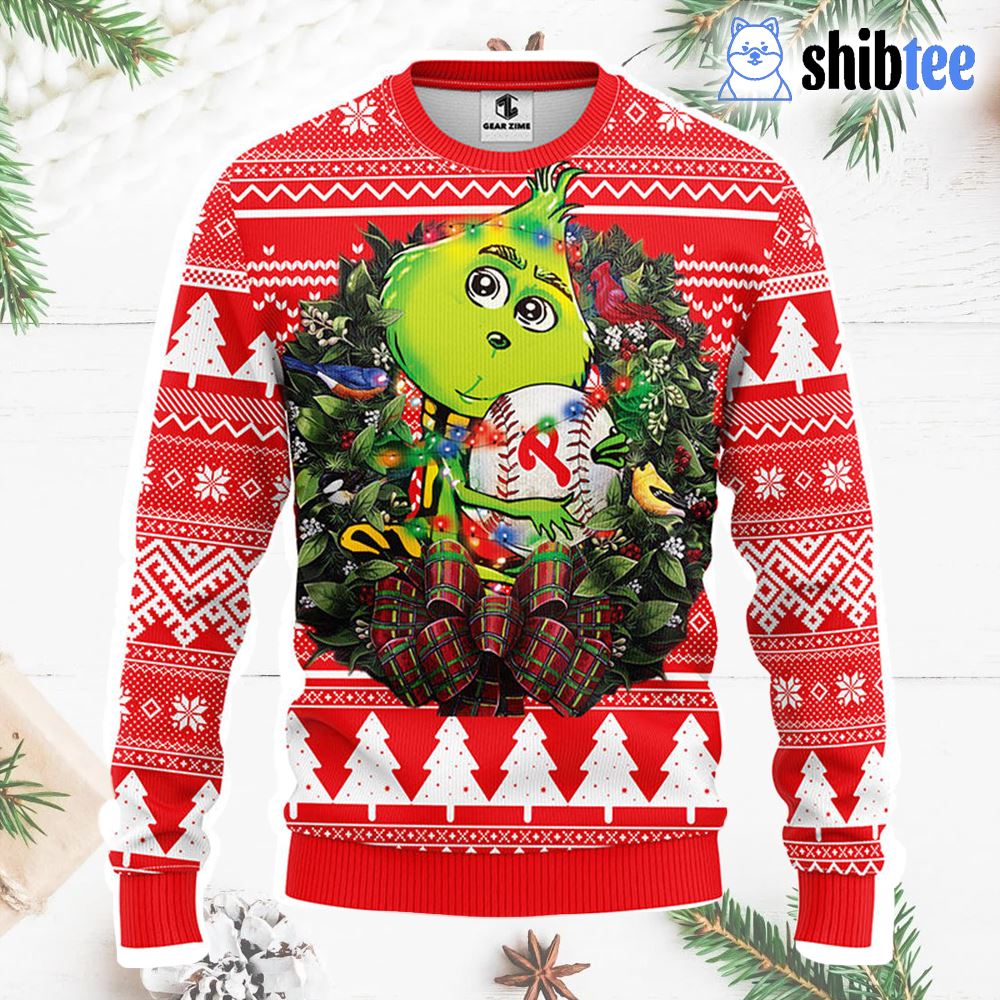 Philadelphia Phillies Pub Dog Christmas Ugly Sweater - Shibtee