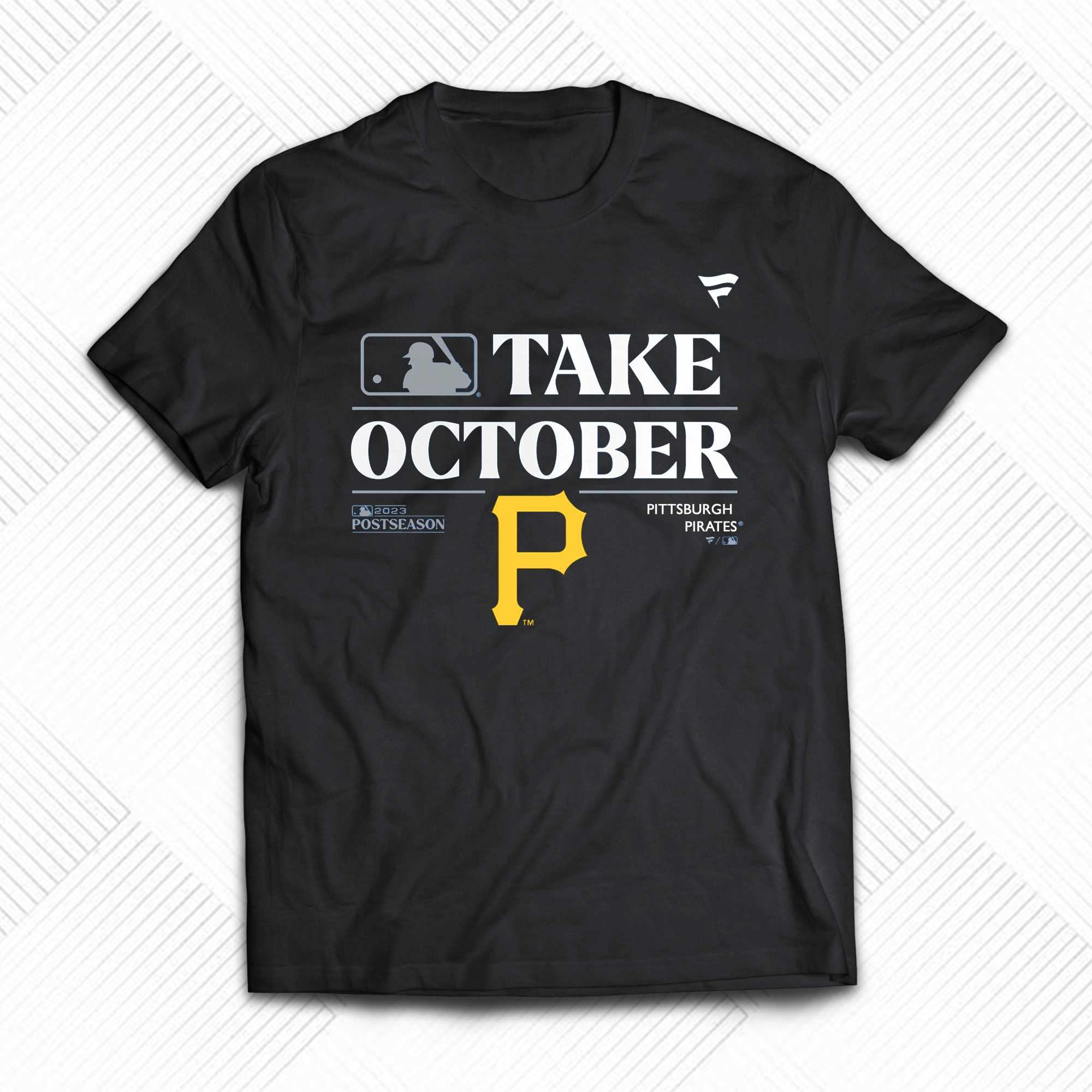 Pittsburgh Pirates Fanatics Branded Logo Pride T-Shirt - Black