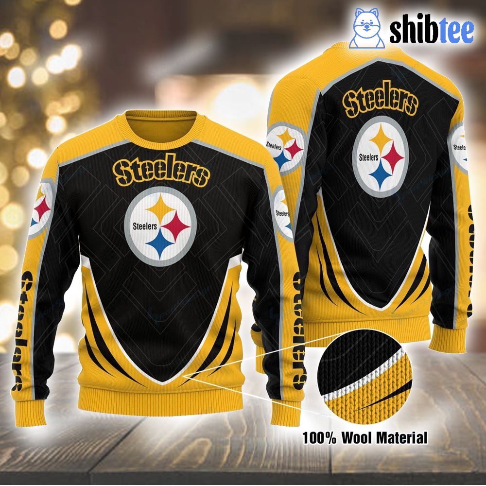 steelers knit sweater