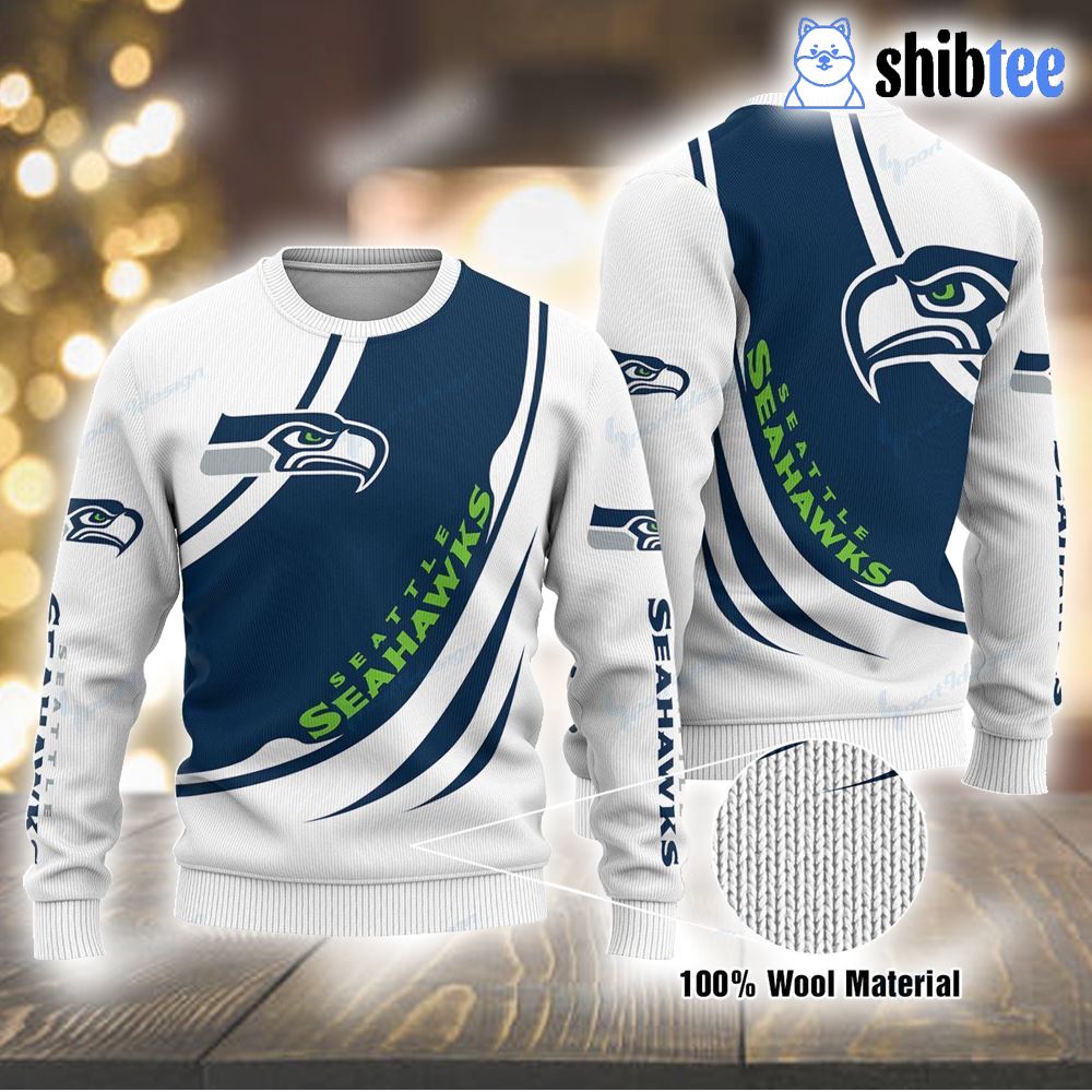 Seattle Seahawks Hot Trend 2023 Ugly Christmas Sweater - Shibtee Clothing