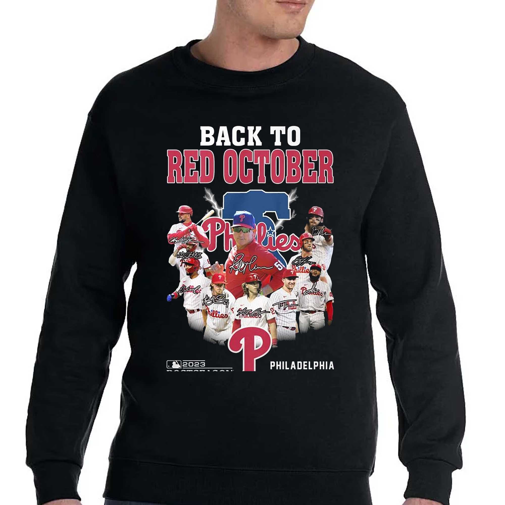 Back To Red October 2023 Postseason Philadelphia Phillies T-shirt