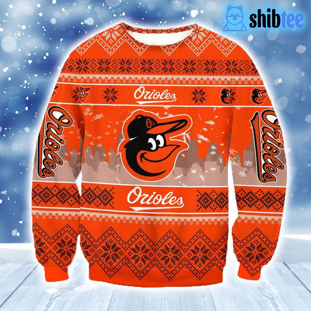 Baltimore Orioles Sports Football American Ugly Christmas Sweater