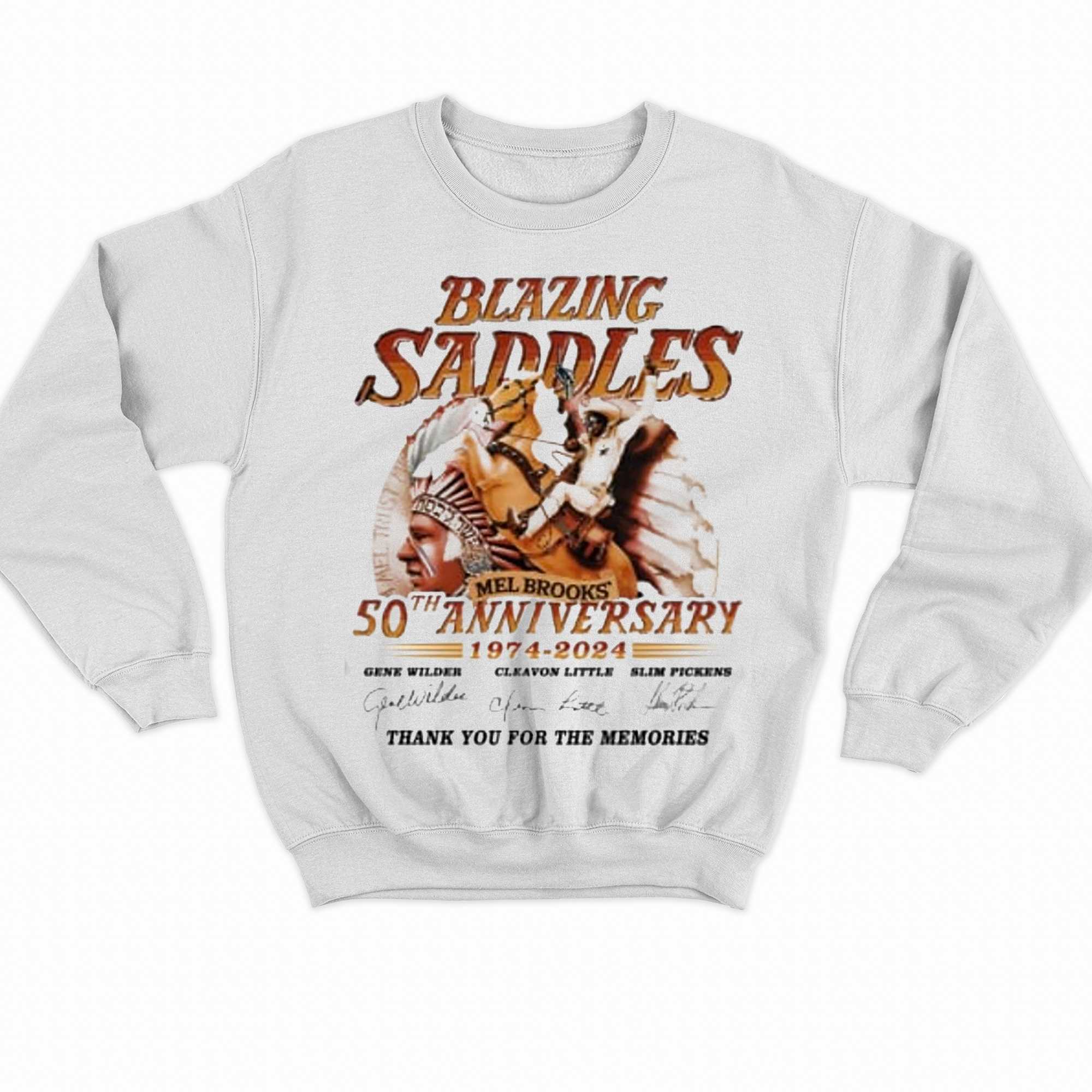 Blazing Saddles Mel Brooks 50th Anniversary 1974 2024 The Memories T