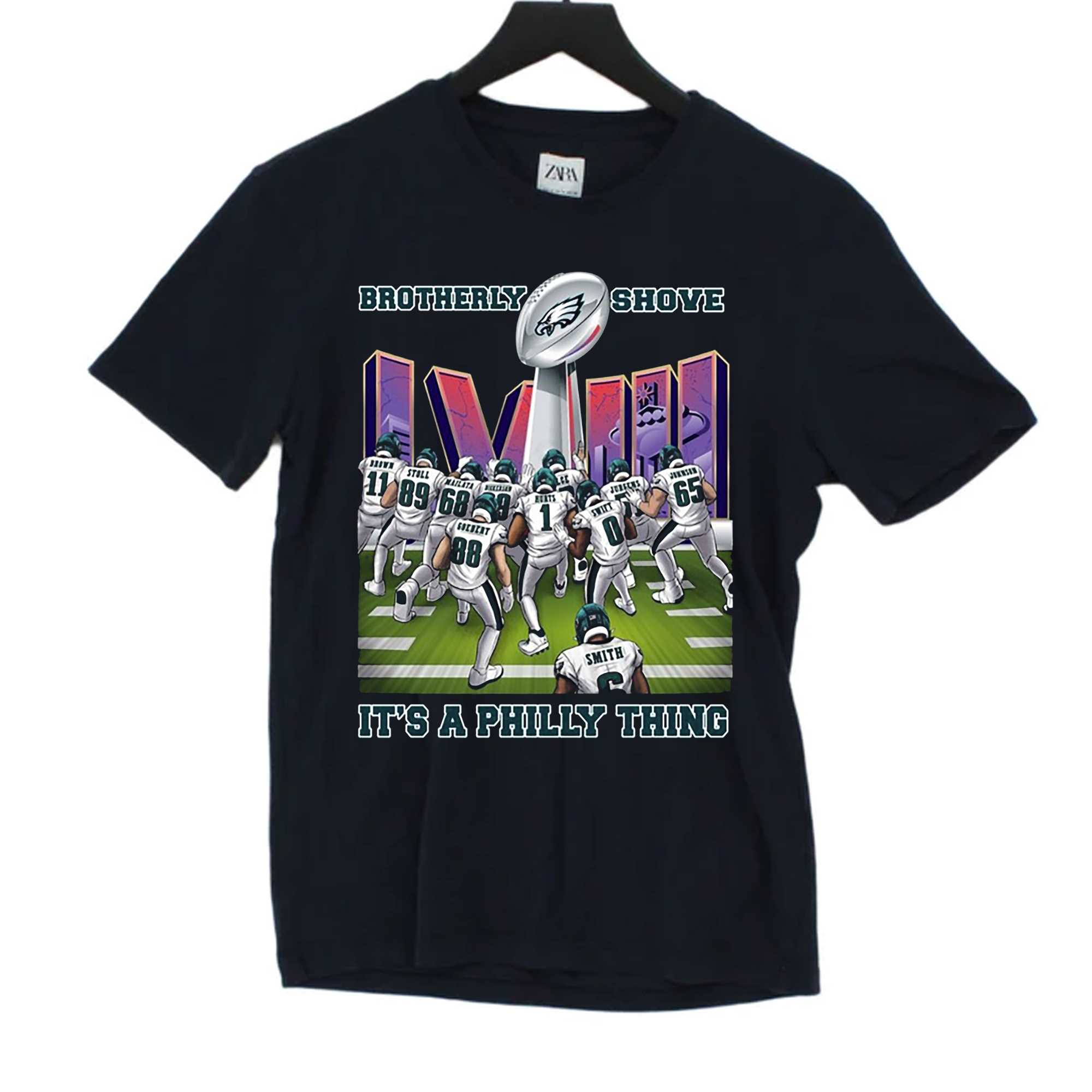 Brotherly Shove Win Its A Philly Thing Philadelphia Eagles T-shirt