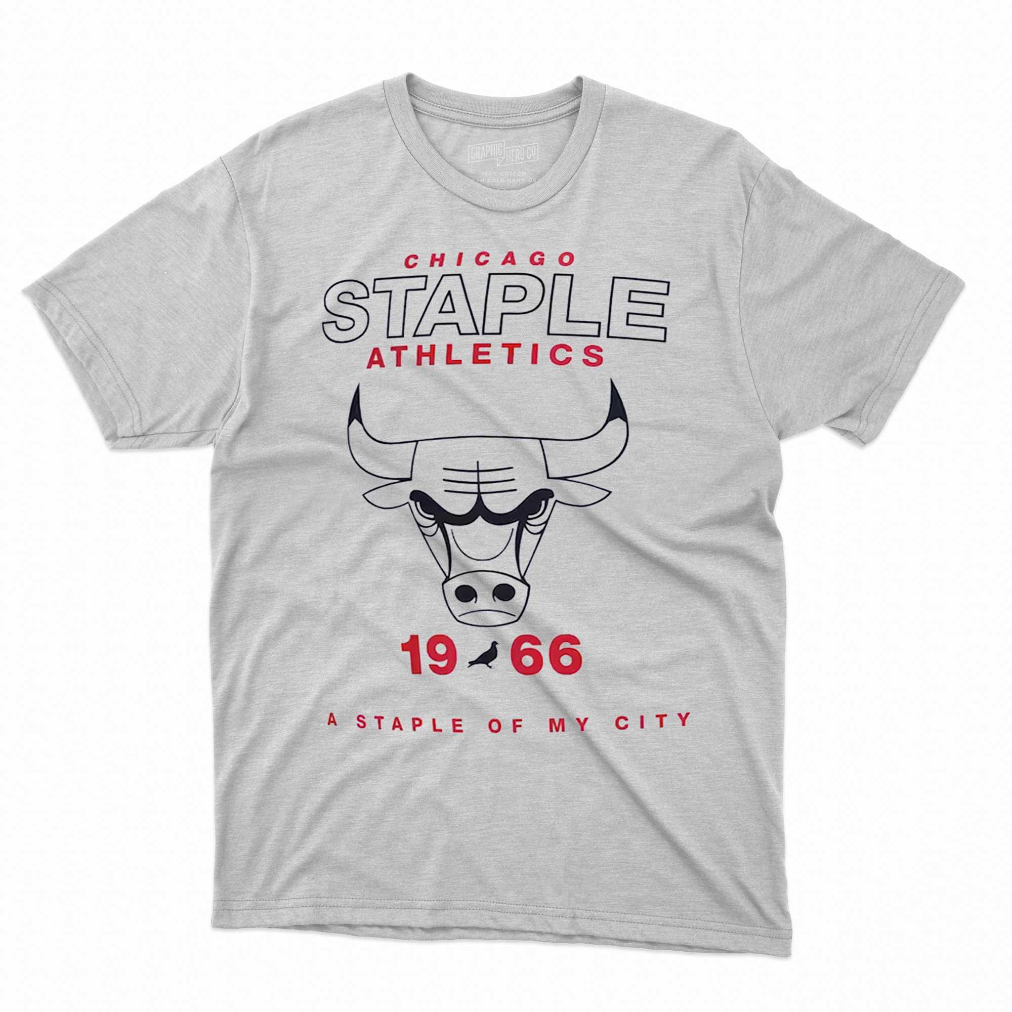 Chicago Bulls NBA Team Logo White T-Shirt