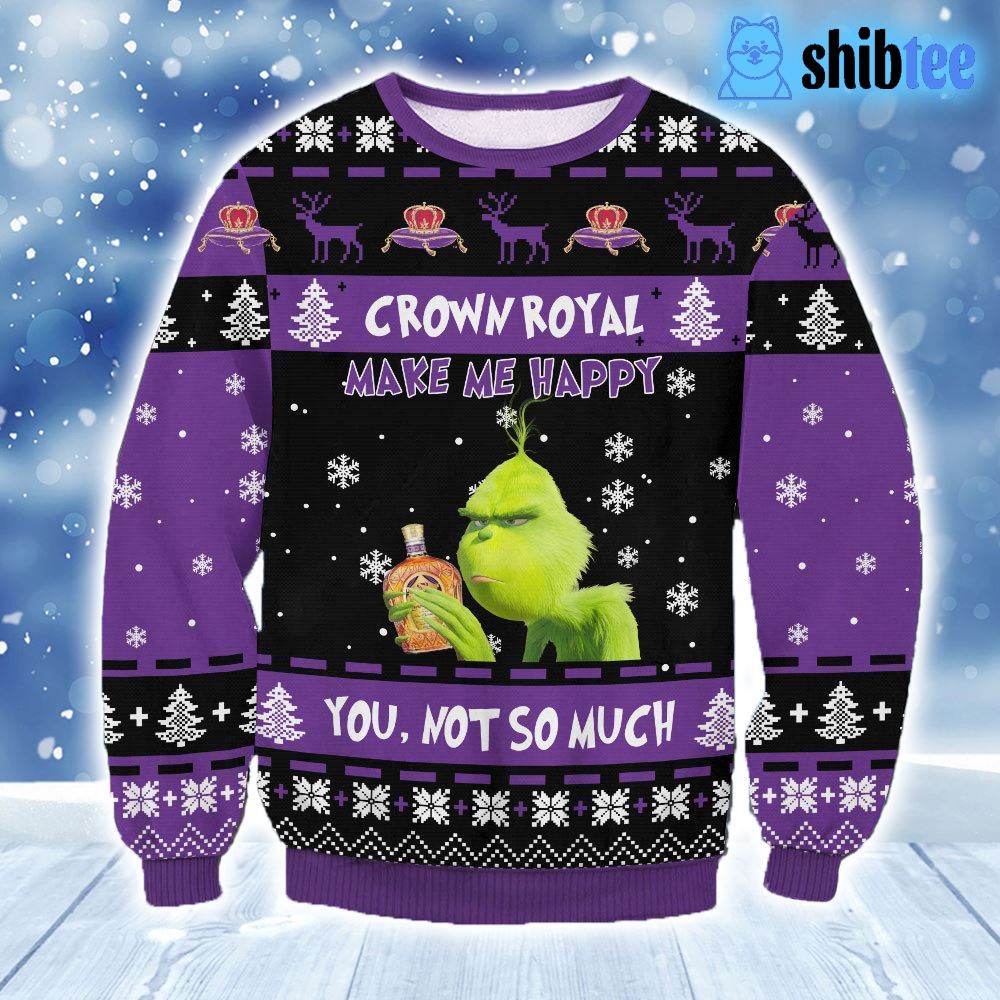 Modern Crown Royal Ugly Christmas Sweater Xmas Gift Men And Women