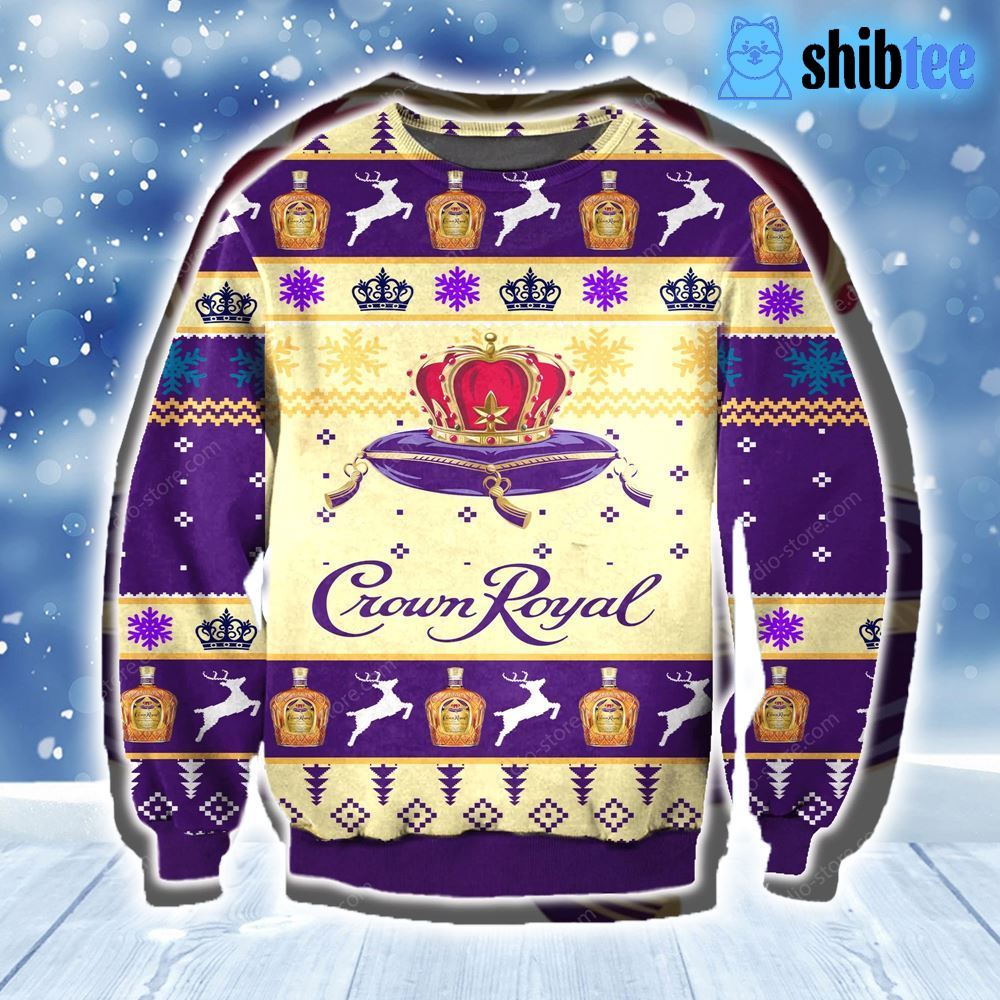 HOT TREND Crown Royal Christmas Ugly Sweater - Limotees