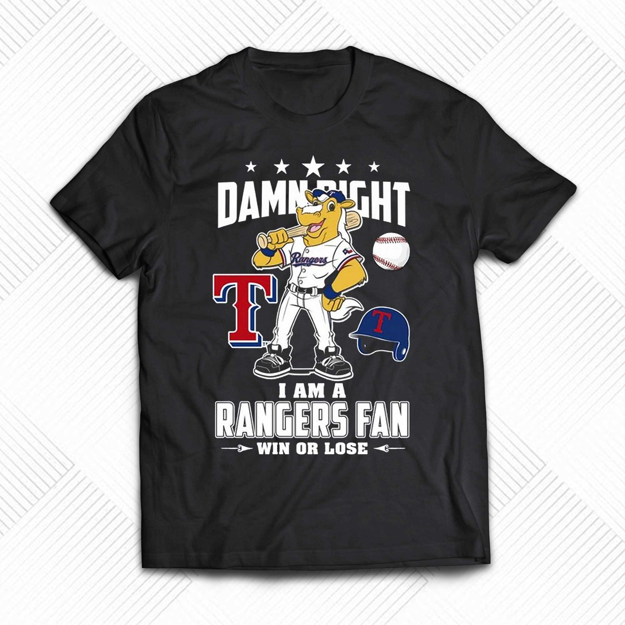 NEW Damn Right Texas Rangers Fan Unisex T-Shirt