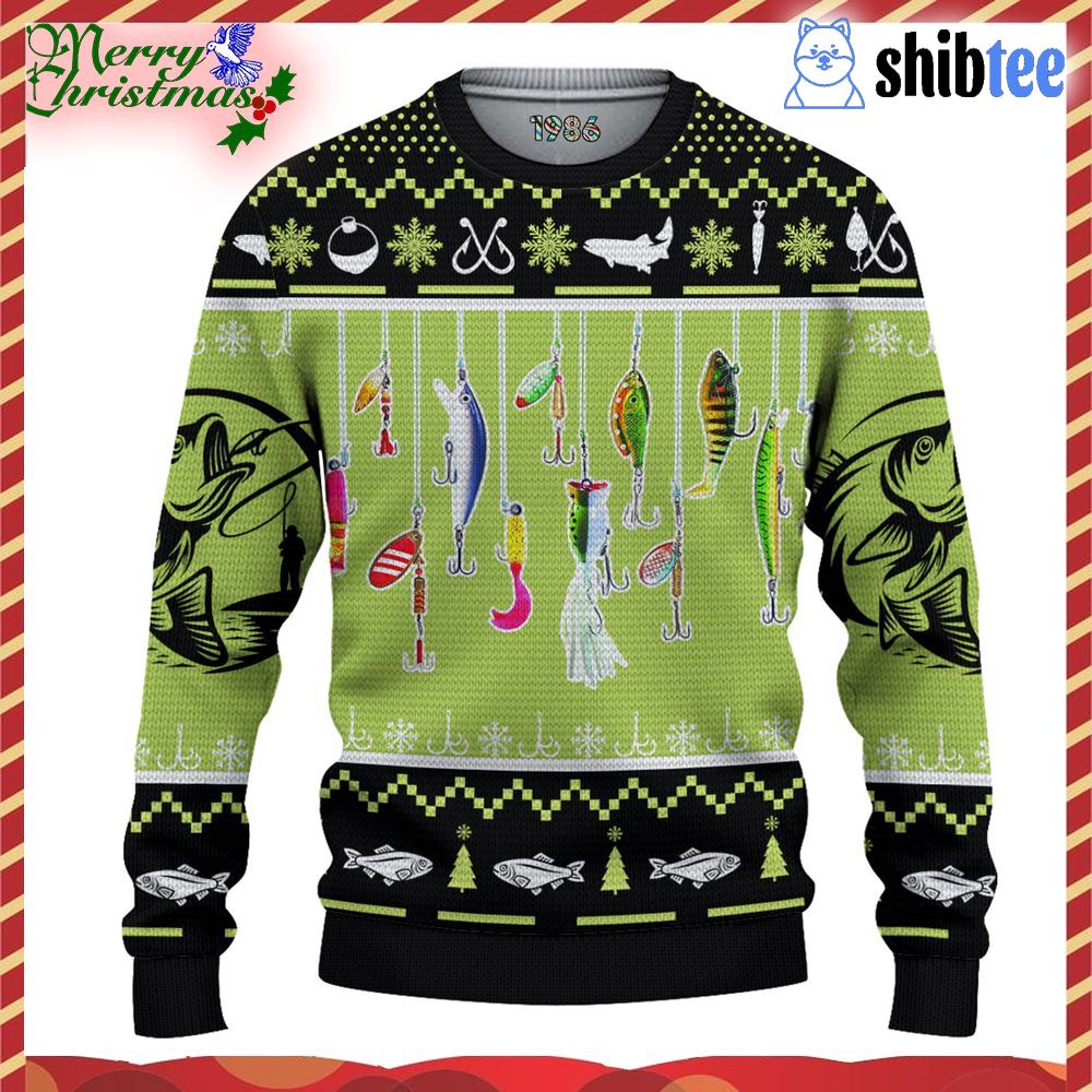 Fishing Lures Ugly Sweaters 3d All Over Printed Shirts For Men And Women -  Shibtee Clothing