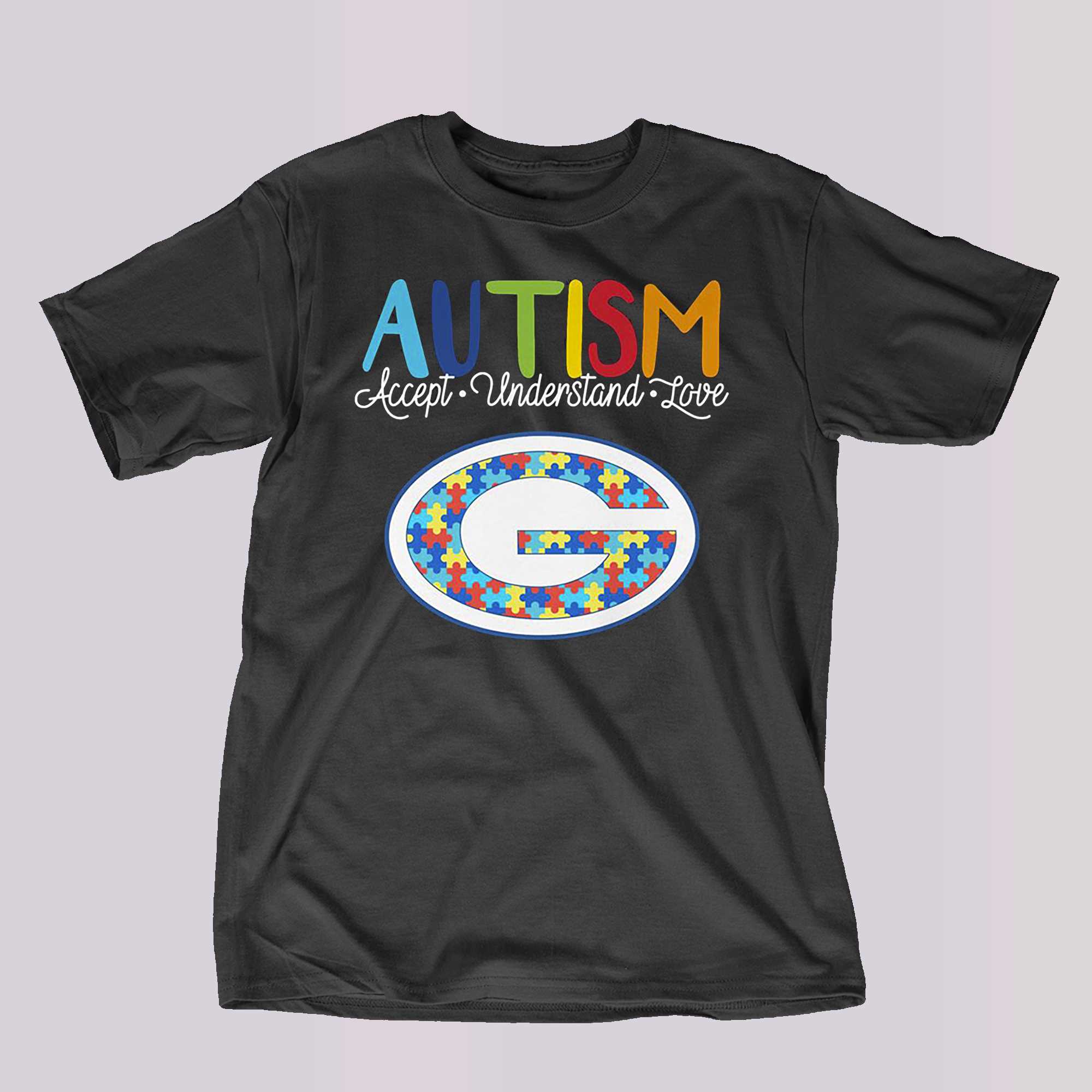 Green Bay Packers NFL Autism Awareness It's Ok To Be Different