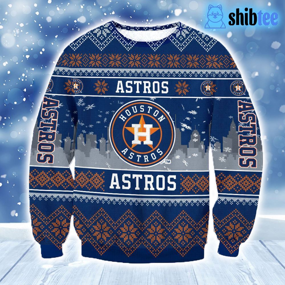 Houston Astros Mlb Christmas Ugly Sweater - Shibtee Clothing