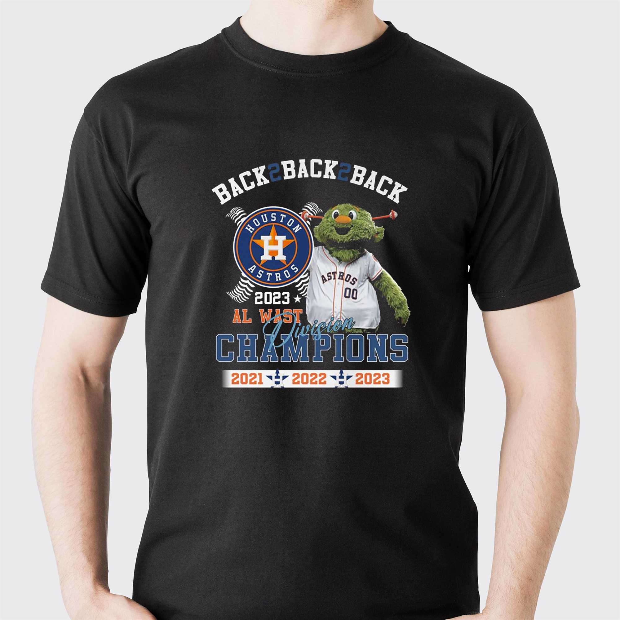 Mlb Houston Astros Back2back2back 2023 Al East Division Champions 2021 2022  2023 T-shirt - Shibtee Clothing