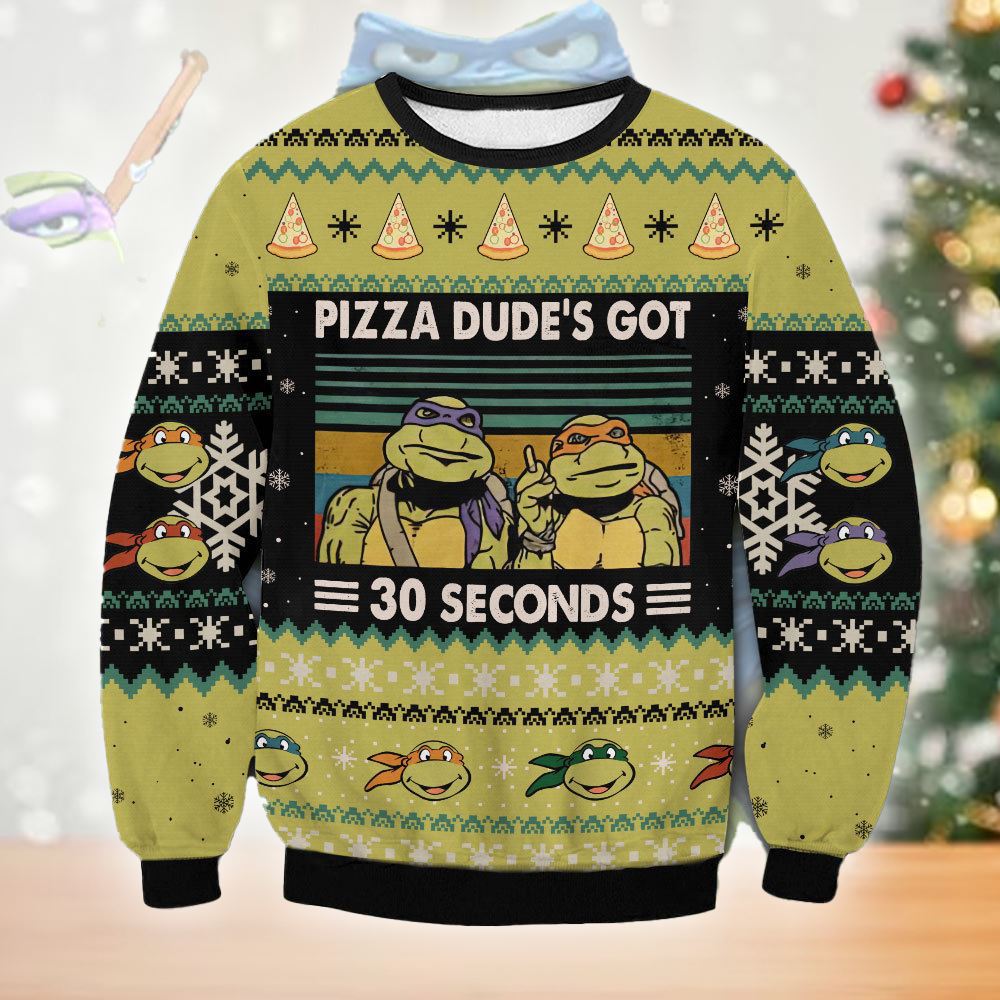 Raphael Rise of The Teenage Mutant Ninja Turtles Ugly Christmas Sweater