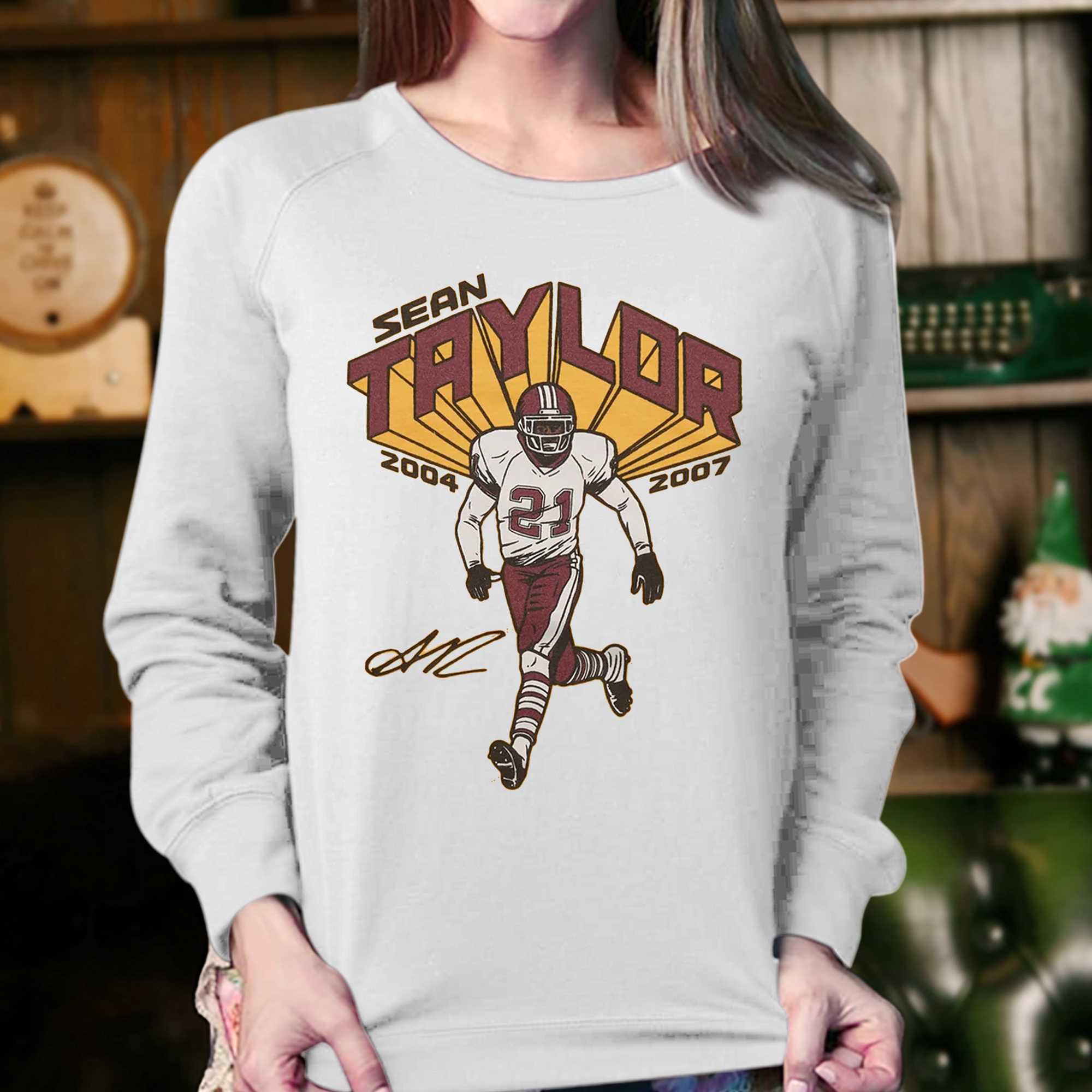 2007 In Memory of Sean Taylor Washington Football NFL T Shirt Size