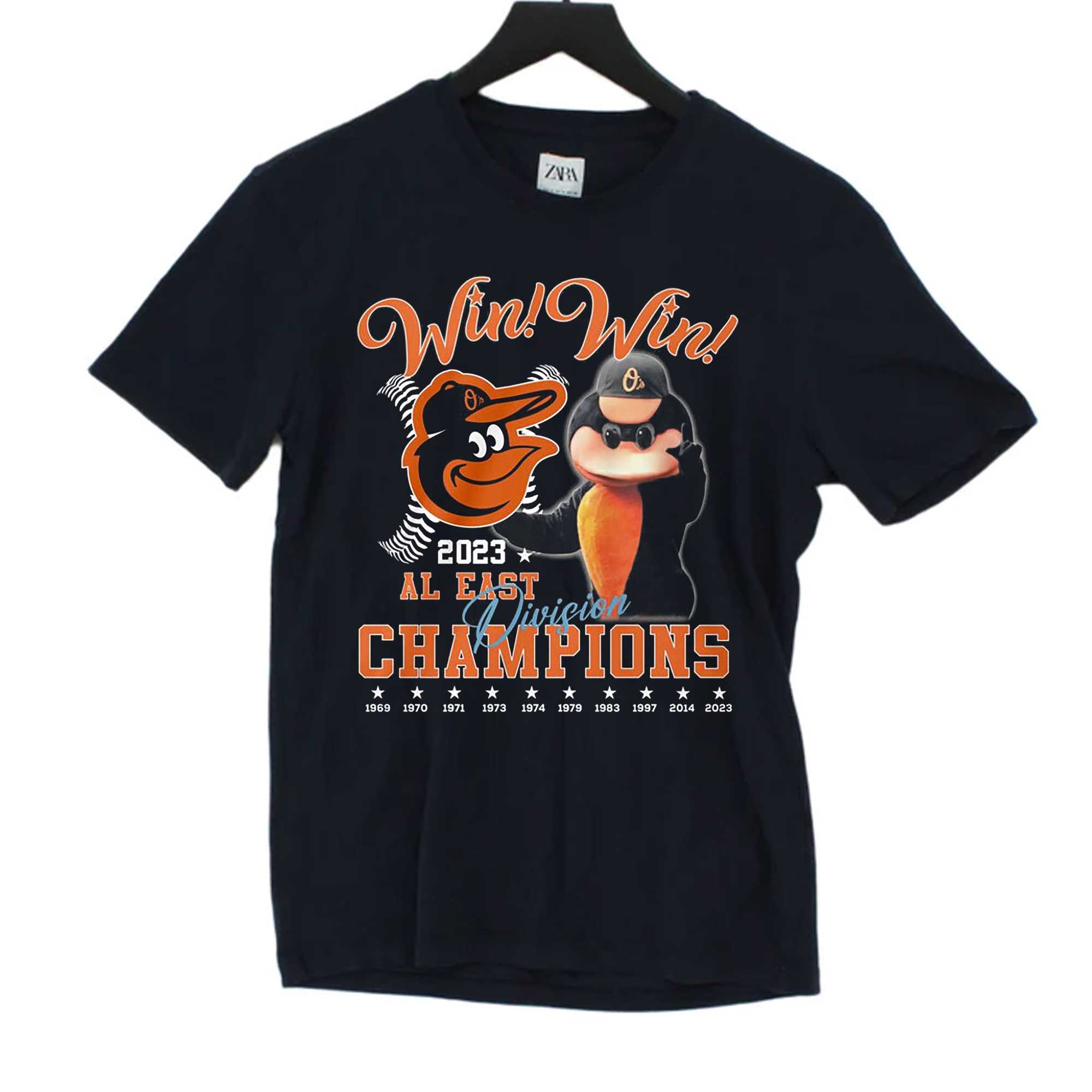 Win Win 2023 Al East Division Champions Baltimore Orioles T-shirt - Shibtee  Clothing