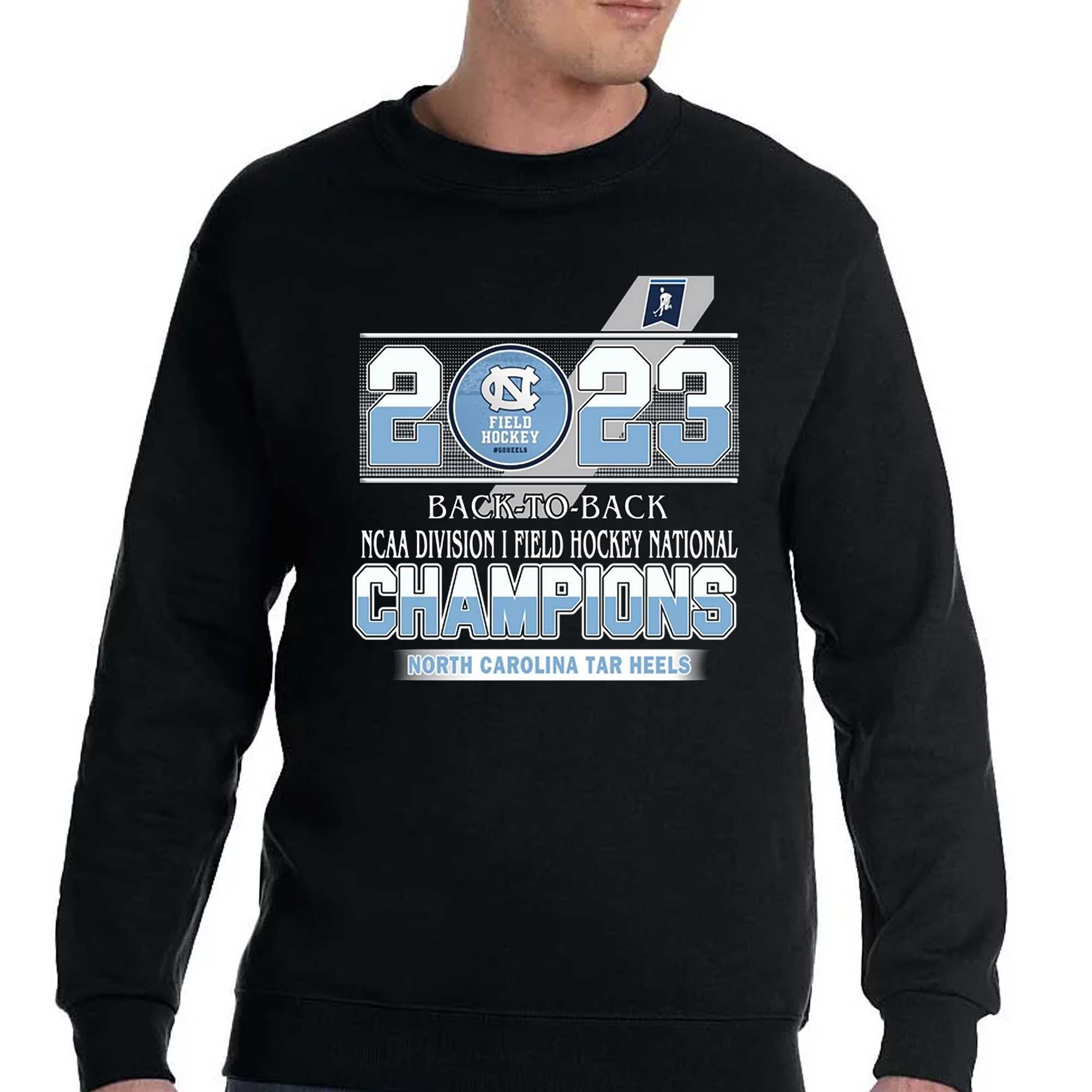 2023 Back To Back Ncaa Division I Field Hockey National Champions North Carolina Tar Heel T-shirt 