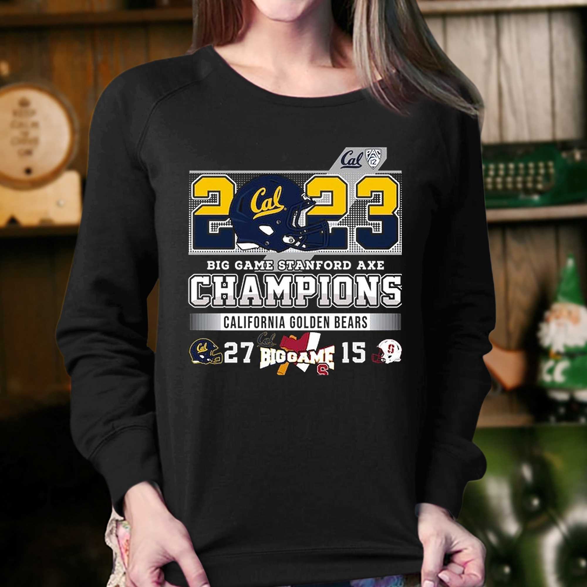 2023 Big Game Stanford Axe Champions California Golden Bears 27 – 15 Ohio State T-shirt 