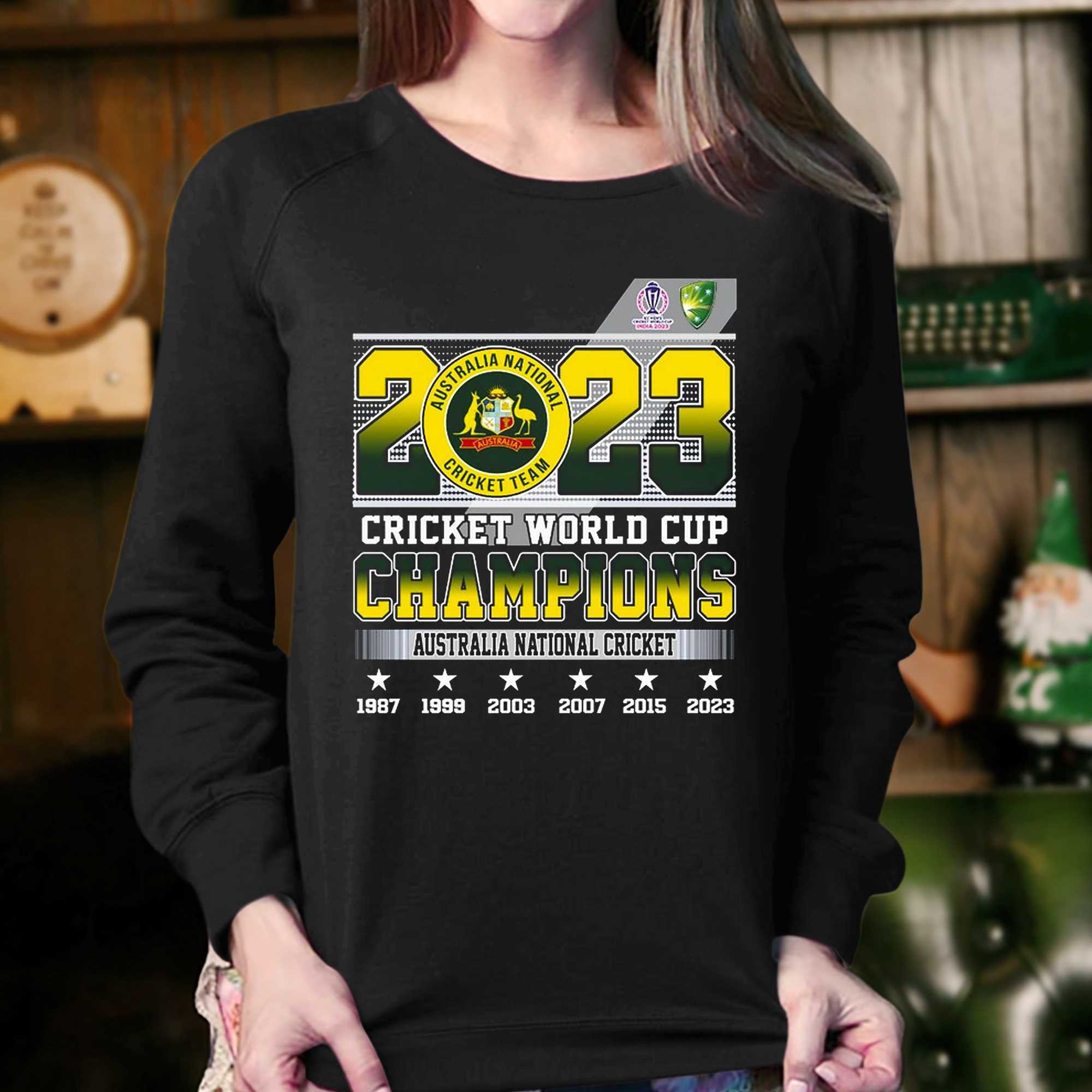 2023 Cricket World Cup Champions Australia National Cricket T-shirt 
