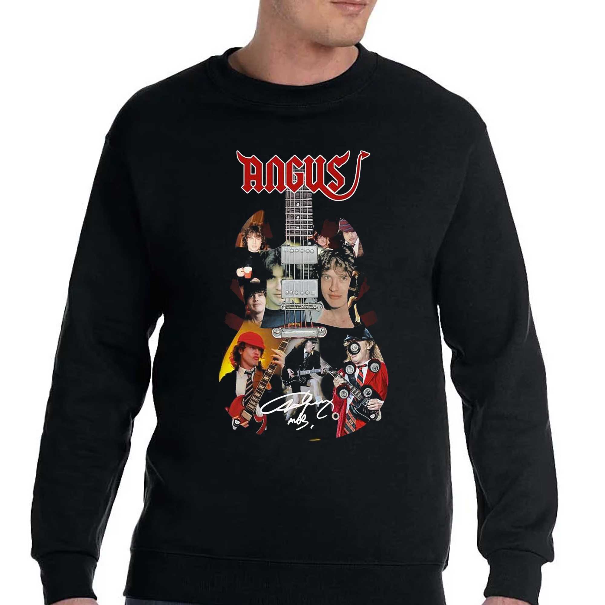 Angus Young Acdc Rock Band T-shirt 