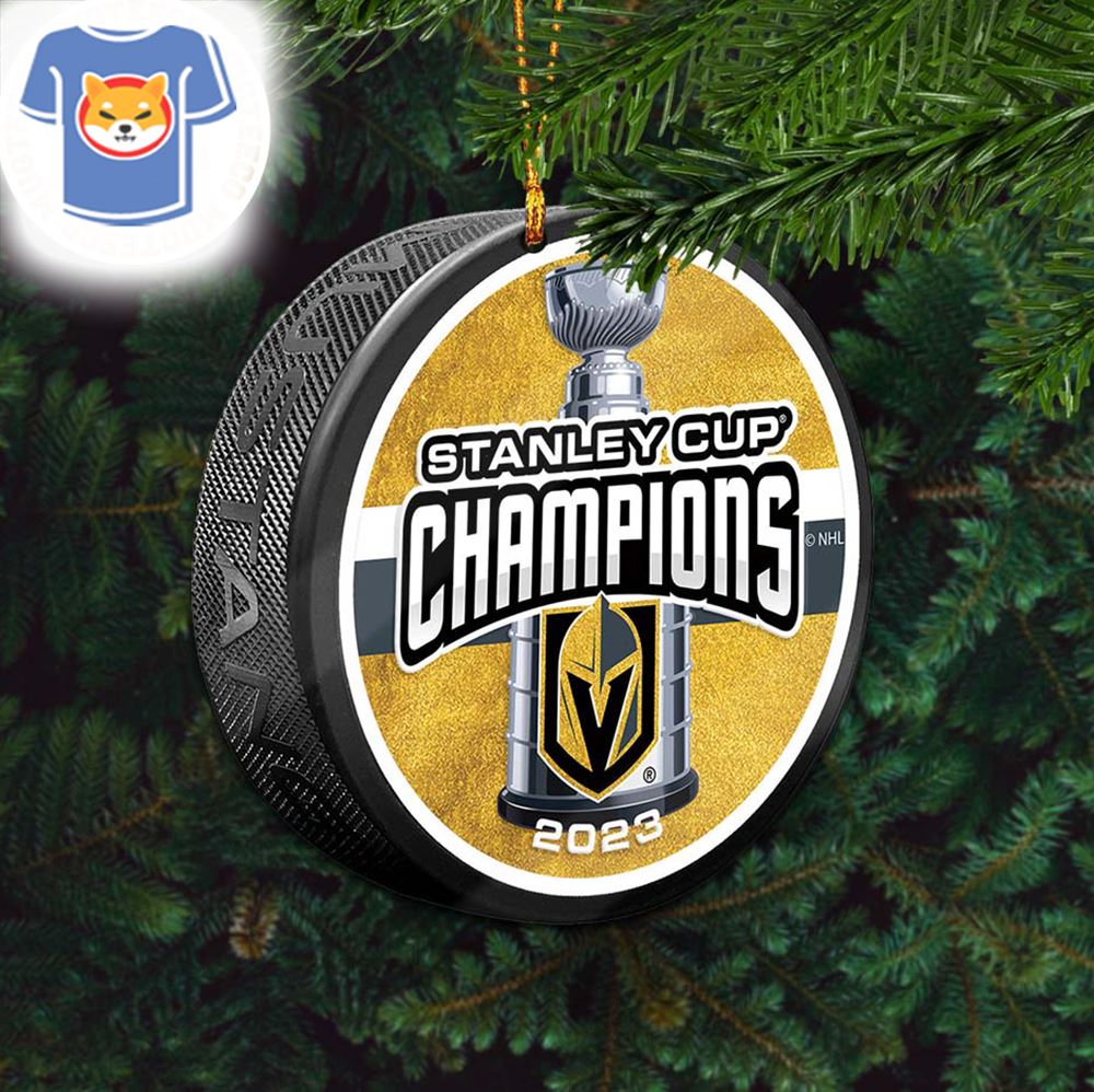 Vegas Golden Knights Stanley Cup Champions 2023 Custom Name Christmas Tree Decorations  Ornament - Shibtee Clothing